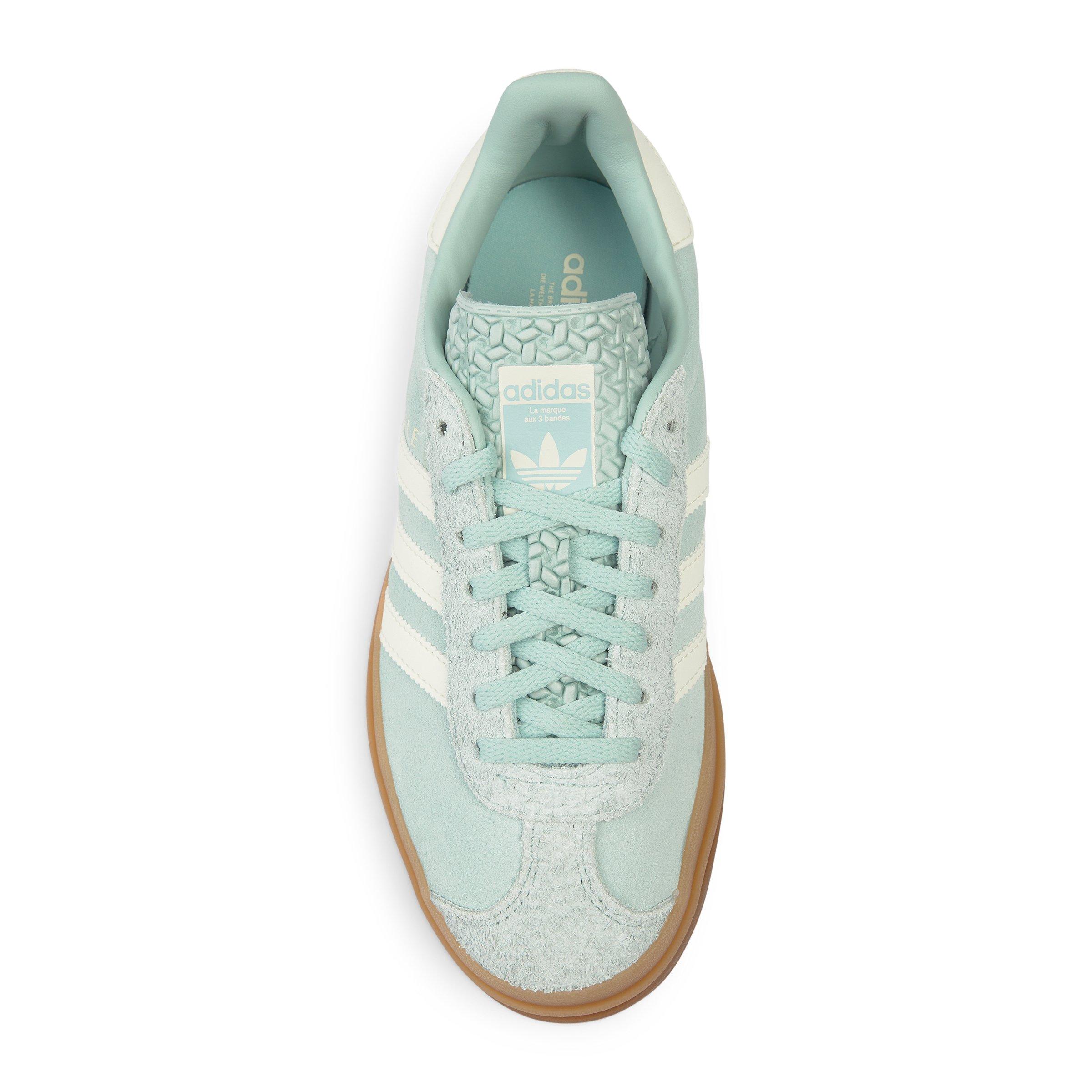 adidas gazelle silver green womens adidas Originals Juniors' Handball Spezial Ash Green / White main image 0