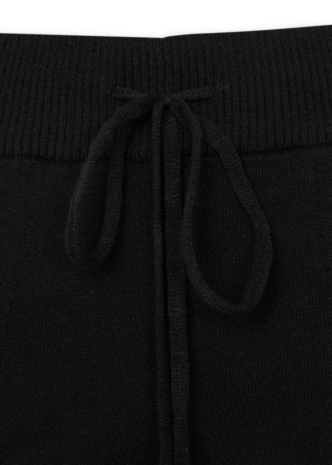 Black Wide Leg Knit Pants (3247865) | Earthaddict