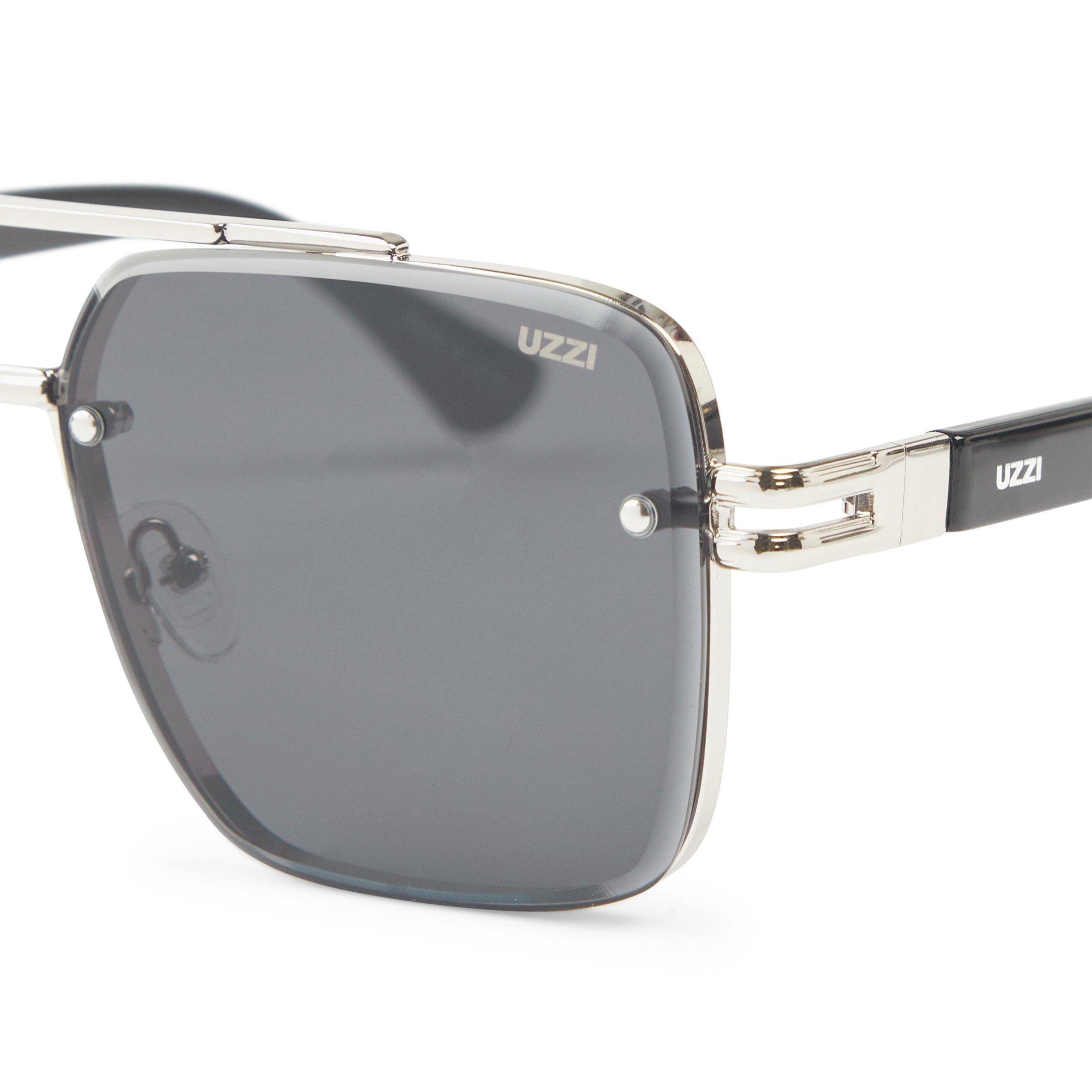 Square Blk and Gun Aviator R (3247914) | UZZI