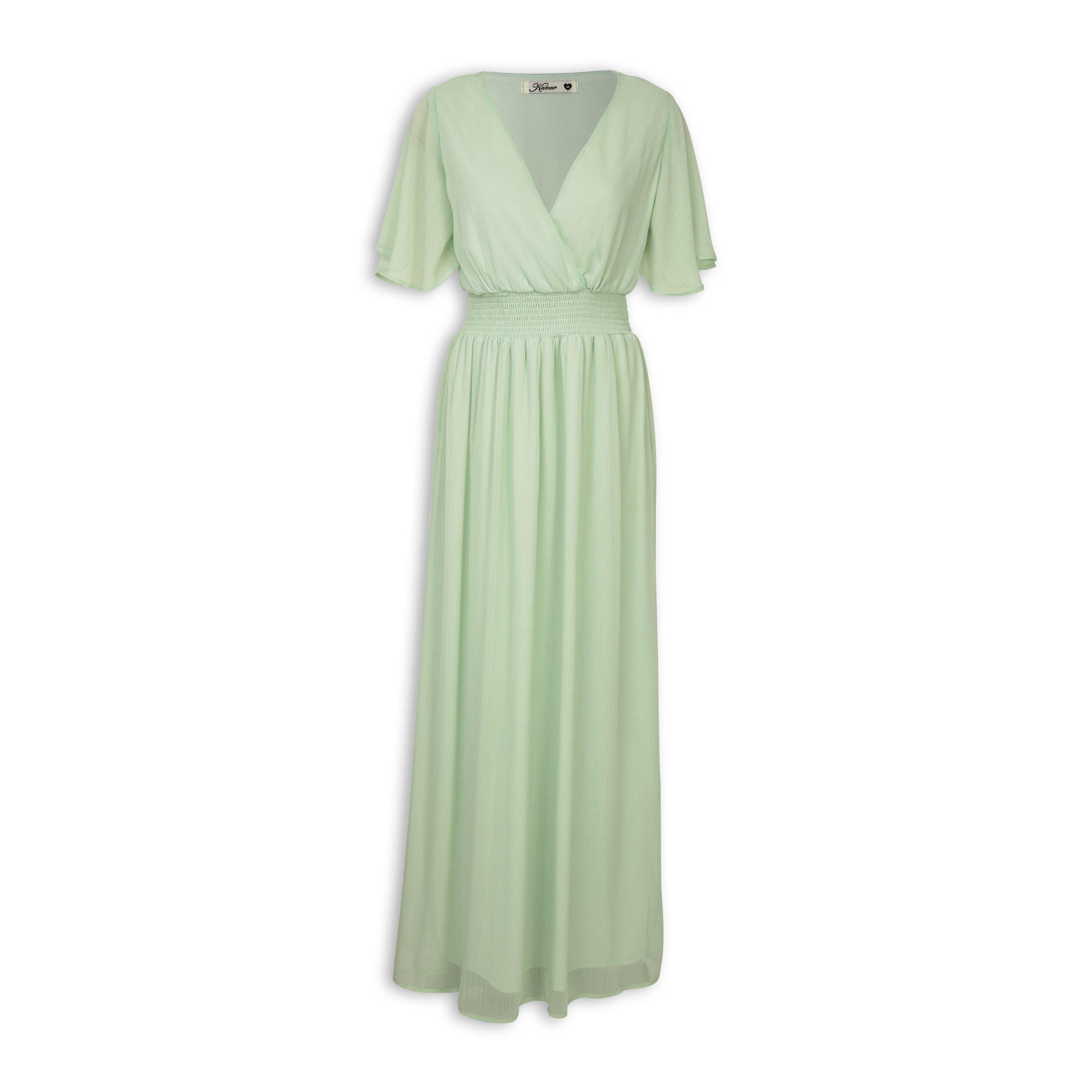 sachin and babi light blue dress CD 130 Size 8 Mint Green Long Chiffon Halter Formal Dress Draped Bodice Bridesmaid Gown main image 1