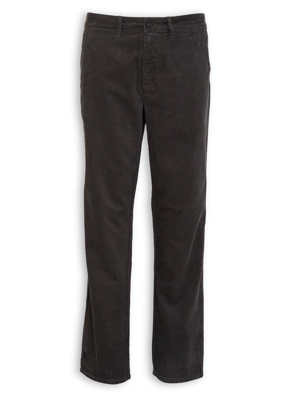 Charcoal Grey Corduroy Pants (3249416) | UZZI