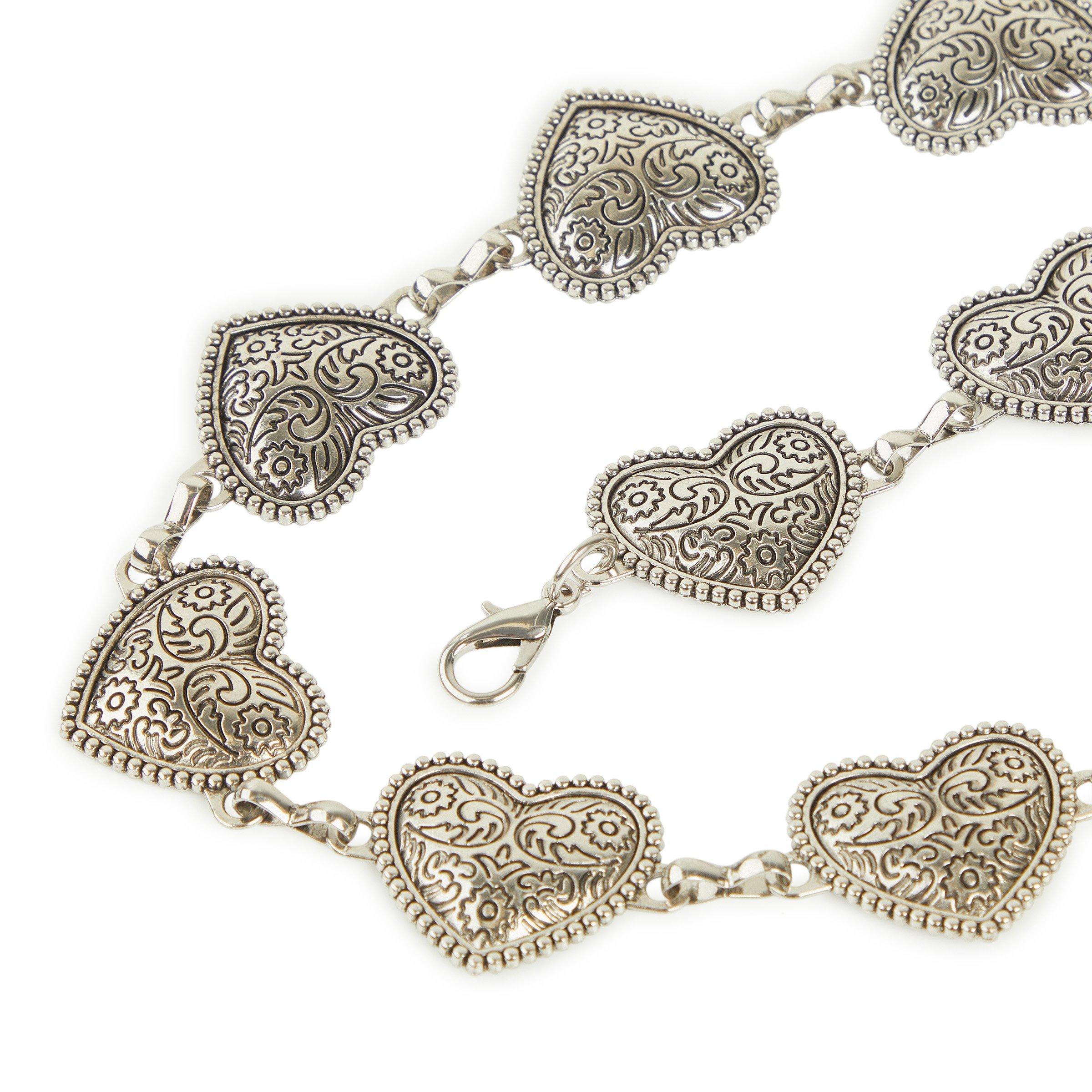 Silver Heart Link Chain Belt (3249558) | Identity display picture 3