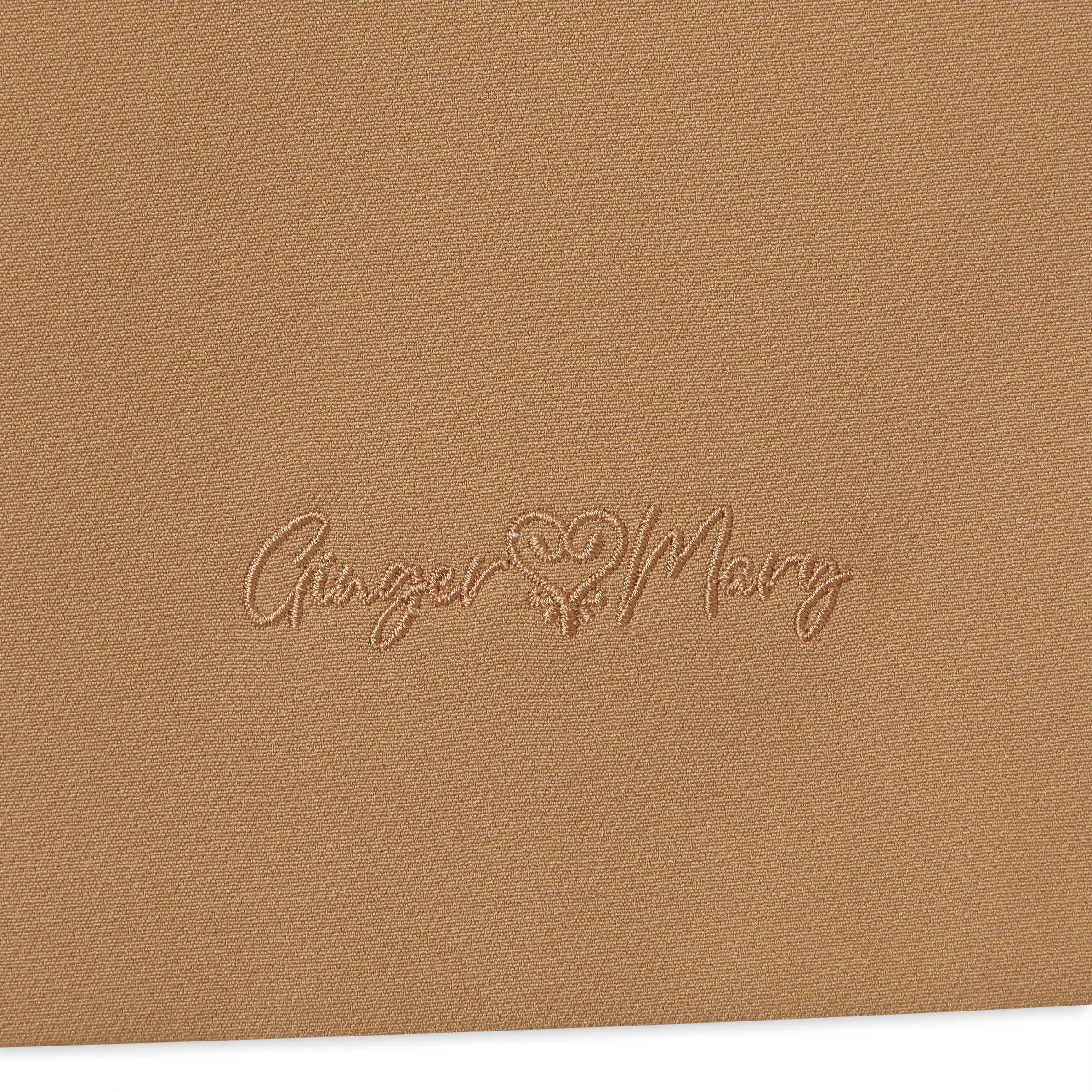 Tan Structured Wide Leg Culotte Shorts (3249999) | Ginger Mary
