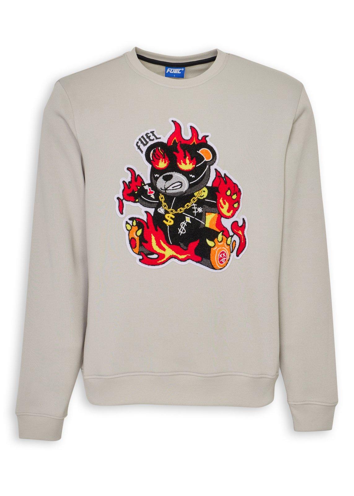 Grey Graphic Sweatshirt (3250091) | Fuel
