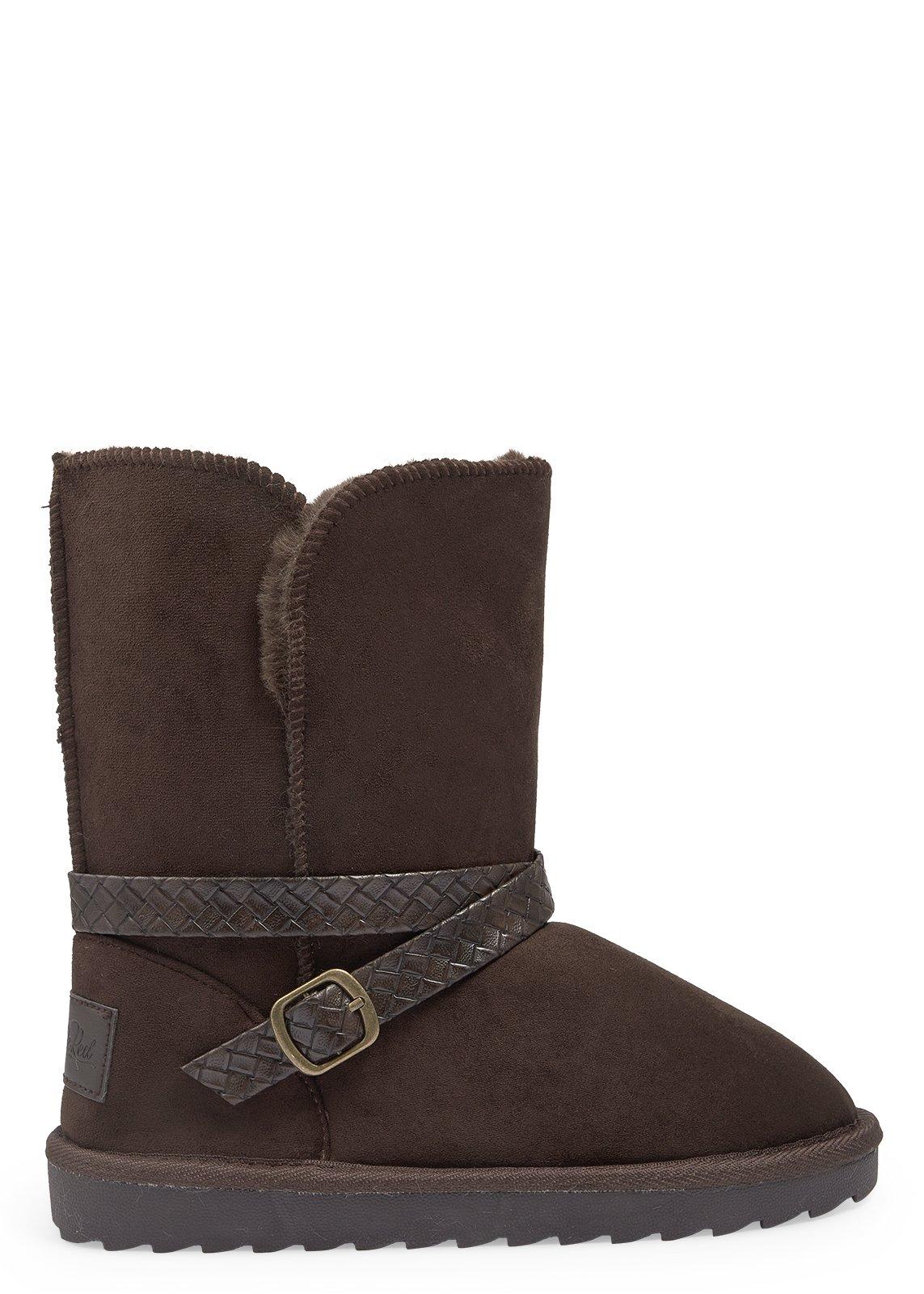 Choc Upstyled Microfibre Boot (3250117) | Truworths