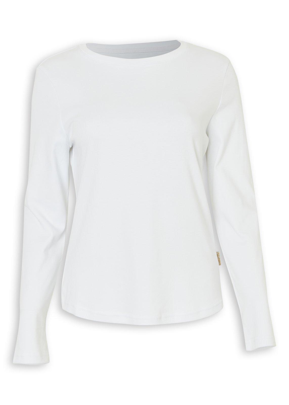 White Fitted Long Sleeve T-shirt (3250162) | OUTBACK RED