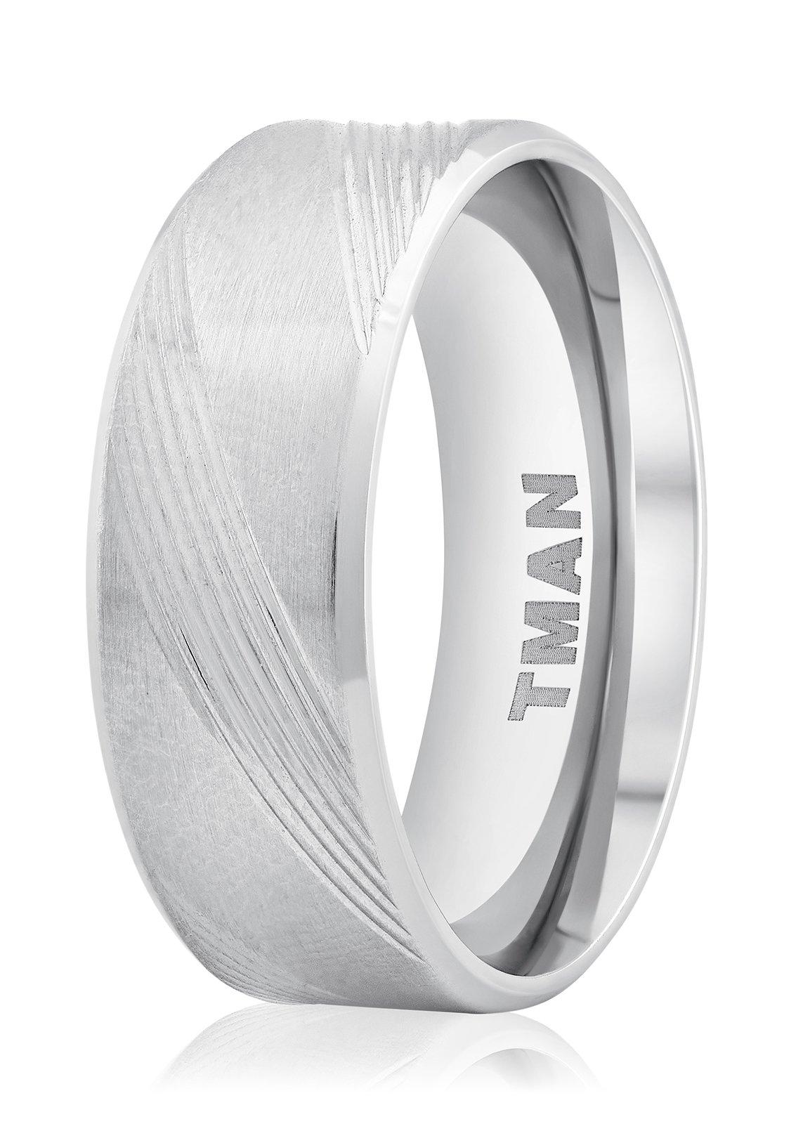 ②Own Light Mix Ring【#Casual】（Silver) Stainless Steel Horizontal Shiny Ring (3250267) | Stainless Steel