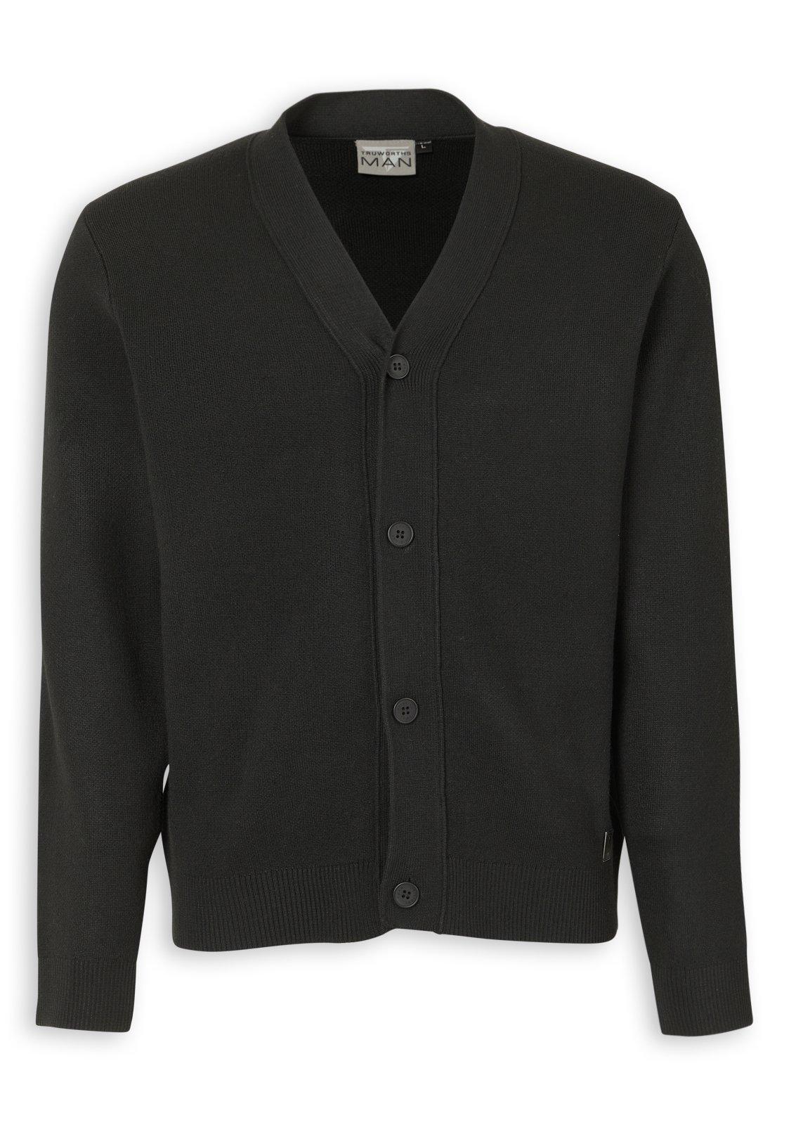 Black Knit Cardigan (3250514) | Truworths Man