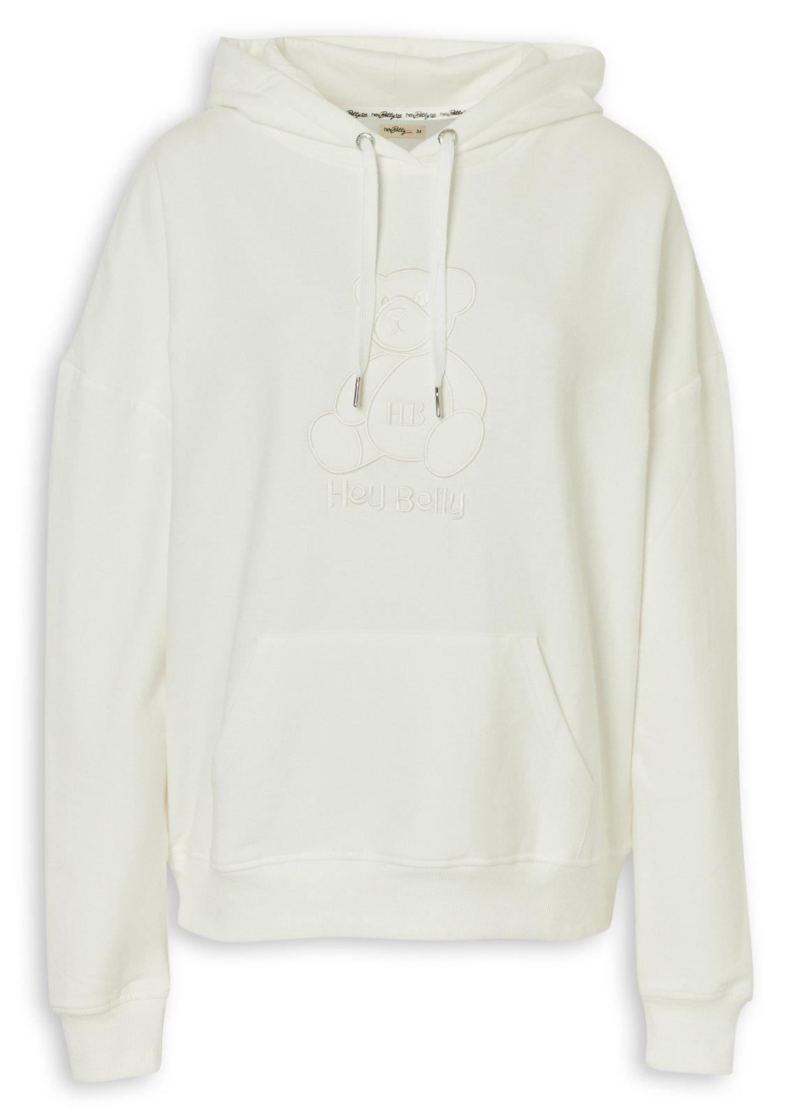 トップス PELLICULE babyrose knit WHITE White Applique Sweat Top (3250516) | Hey Betty