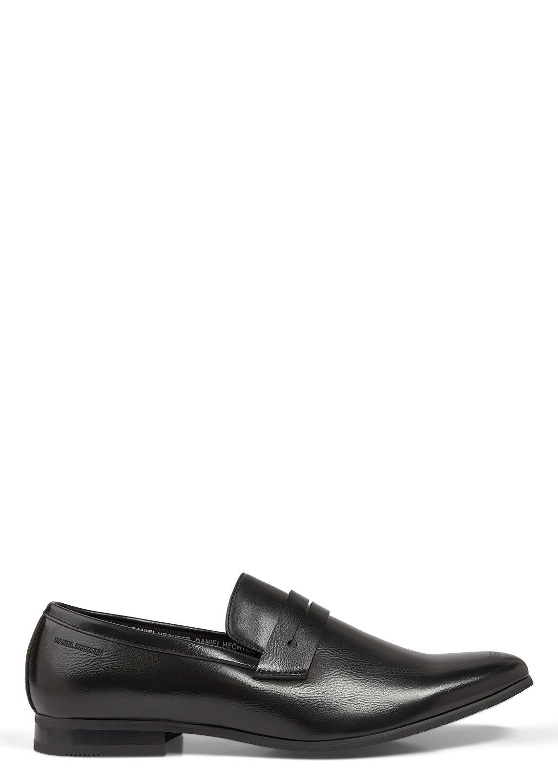 Black Lasered Slip On Loafers (3250738) | Daniel Hechter