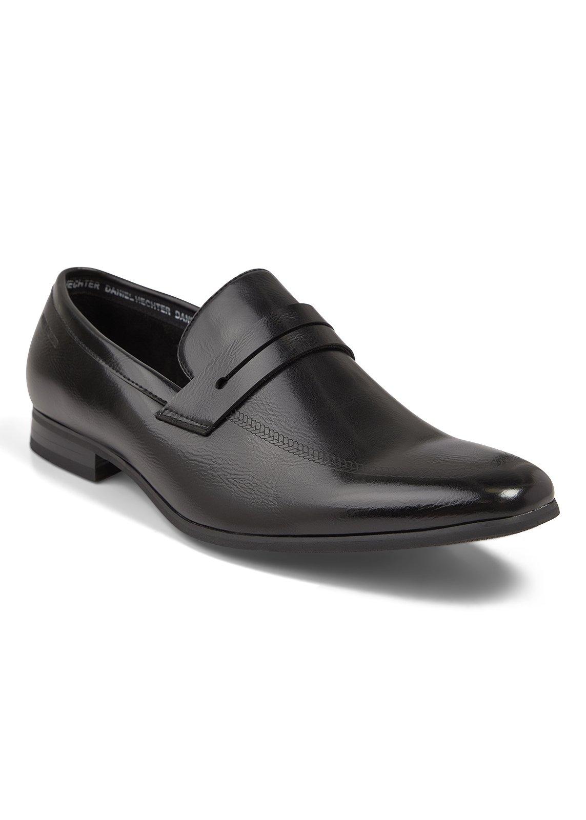 Black Lasered Slip On Loafers (3250738) | Daniel Hechter