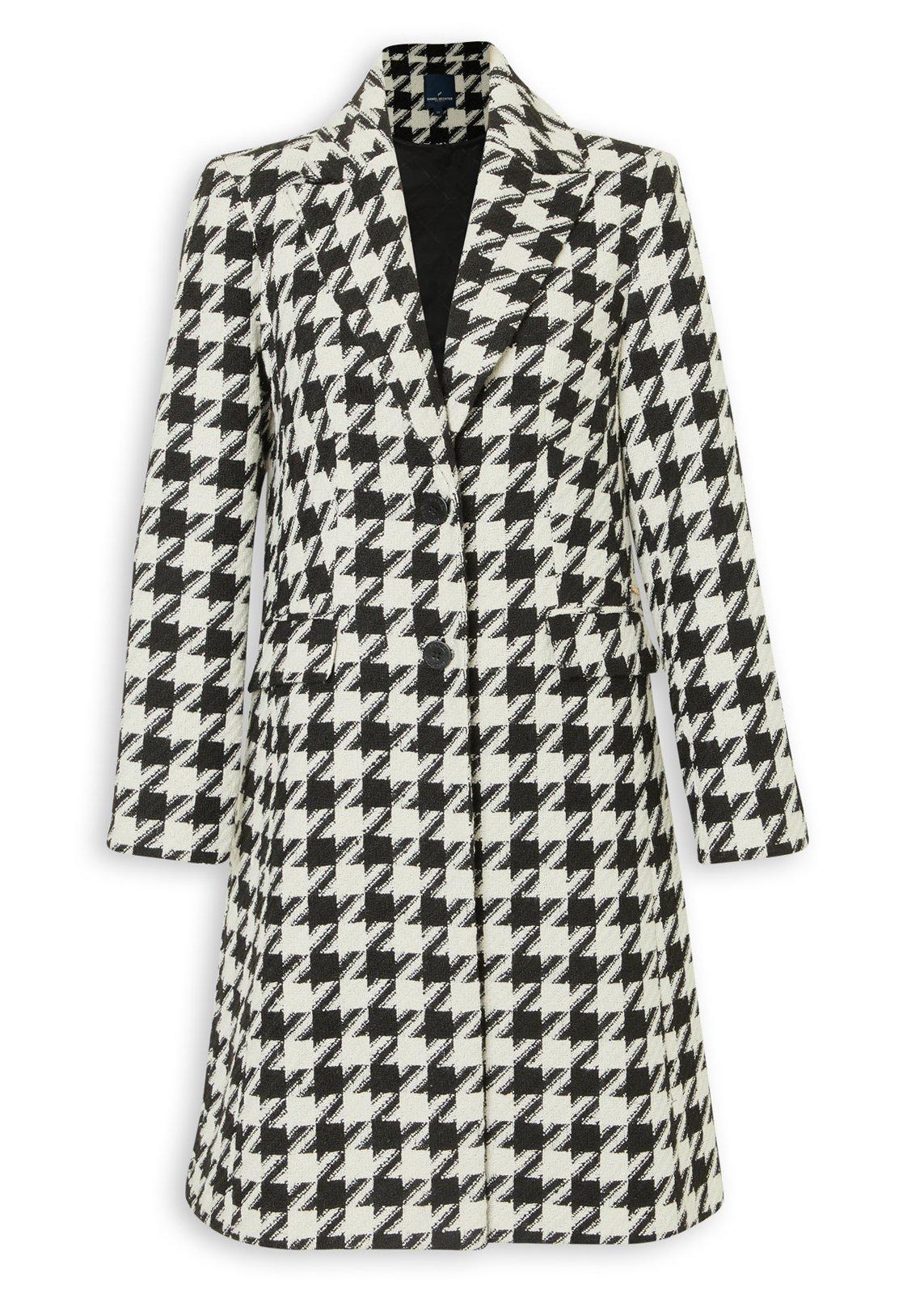 ジャケット・アウター MSGM Houndstooth Ruffle Trench Coat Houndstooth Boucle Coat (3250951) | Daniel Hechter