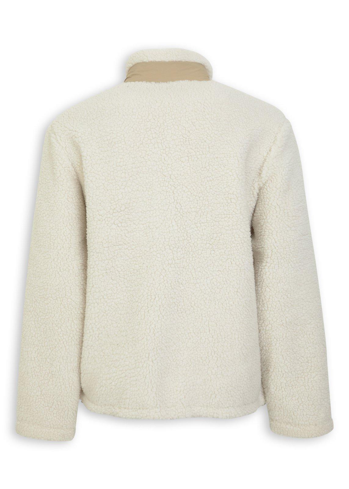 Beige Borg Zip-through Sweatshirt (3251506) | Hemisphere Sport