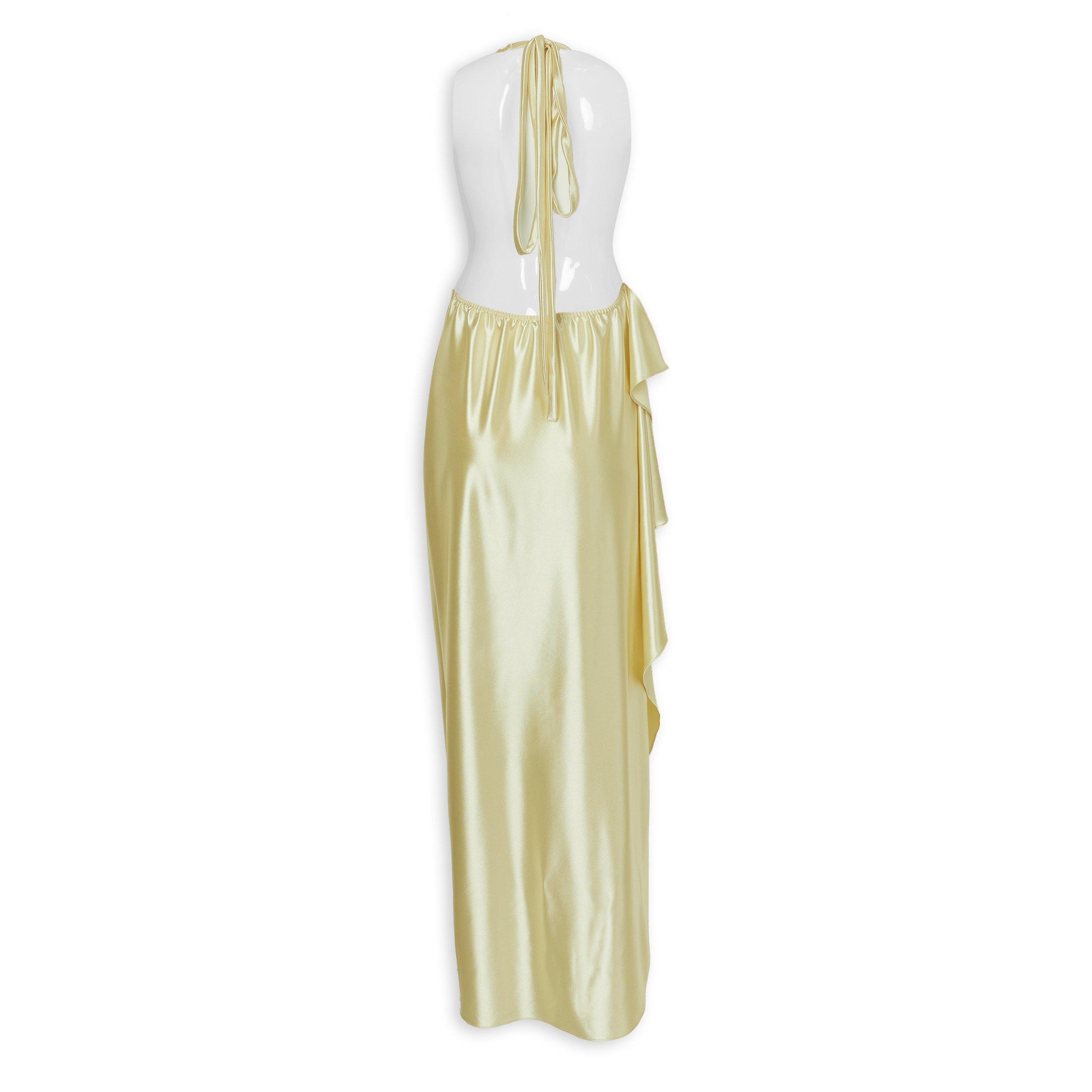 Yellow Asymmetrical Flounce Dress (3251685) | Phenomena