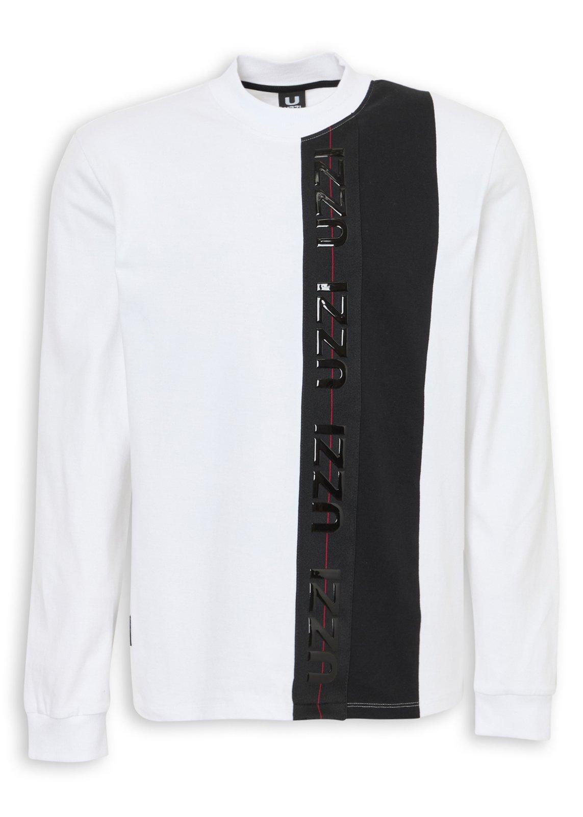 White Tape Blocked T-shirt (3251811) | UZZI
