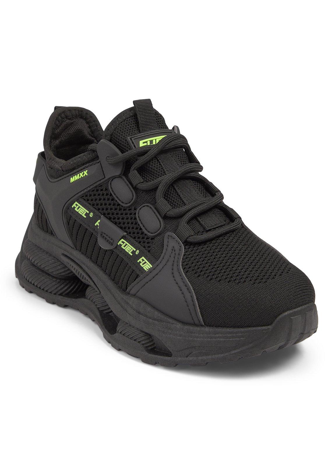 Black Mesh Platform Sneakers (3251833) | Fuel