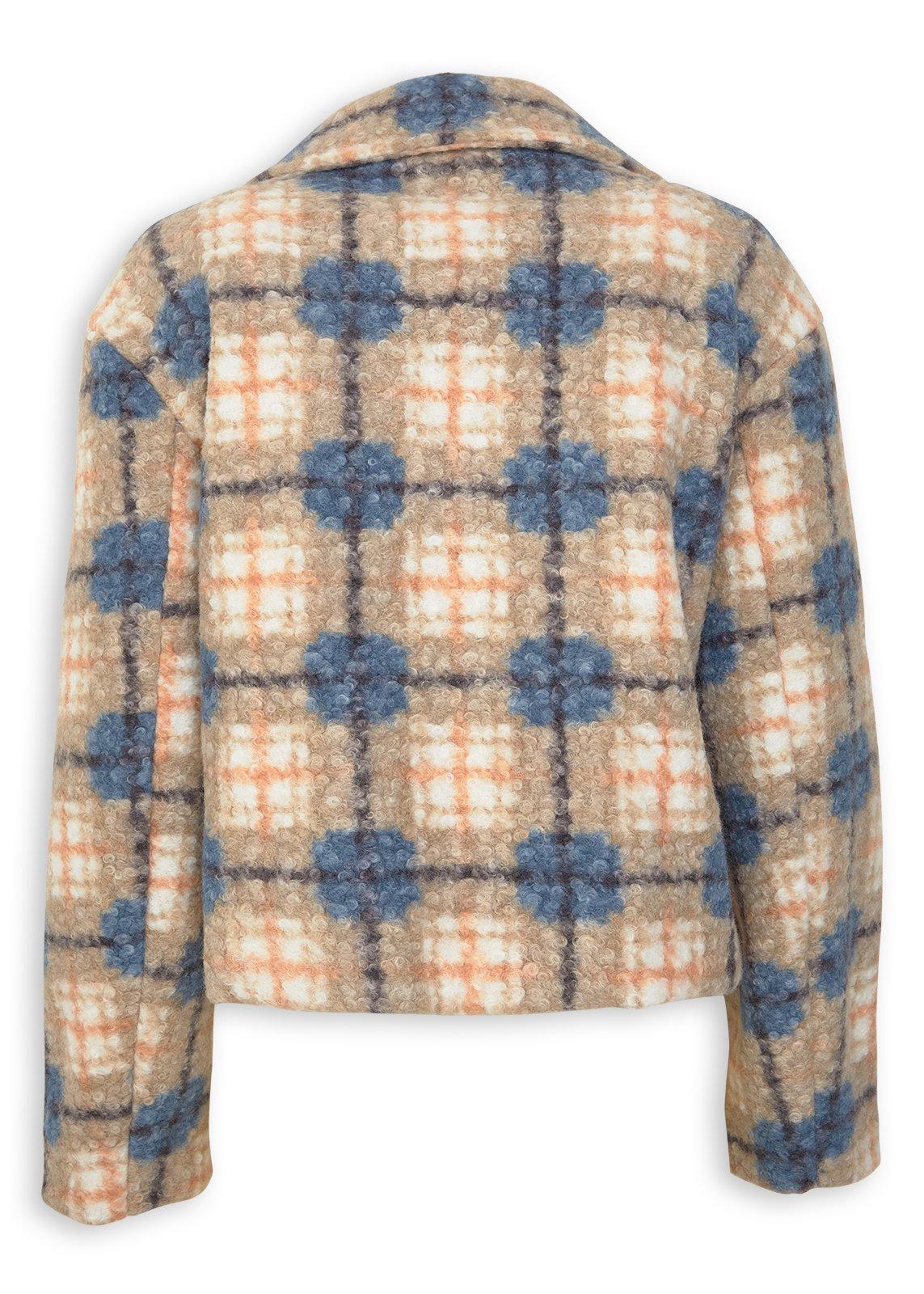 Check & Polka Dot Boucle Jacket (3252171) | Hey Betty