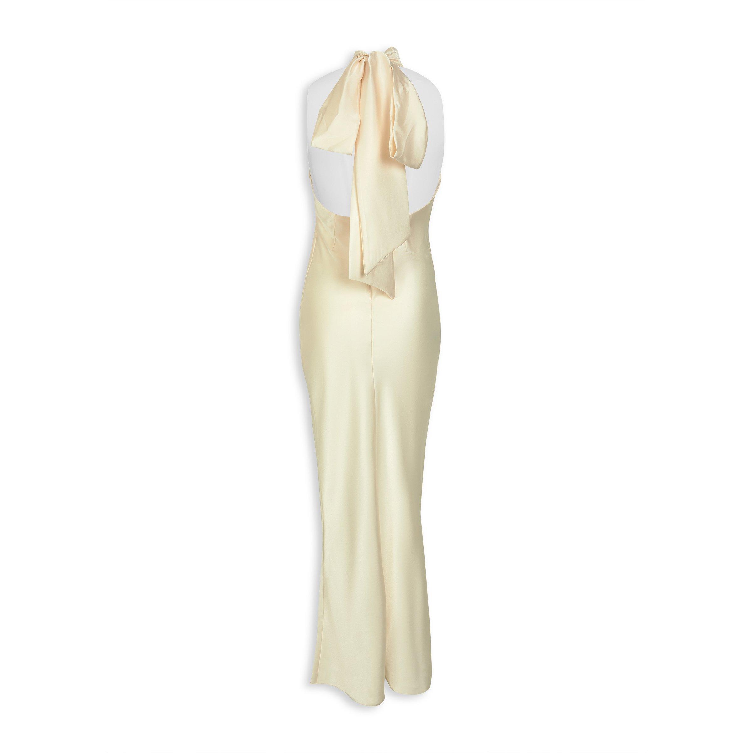 sachin and babi light blue dress Koko Satin Dress in Ivory | OMNES | Ethical & Affordable Clothing main image 0
