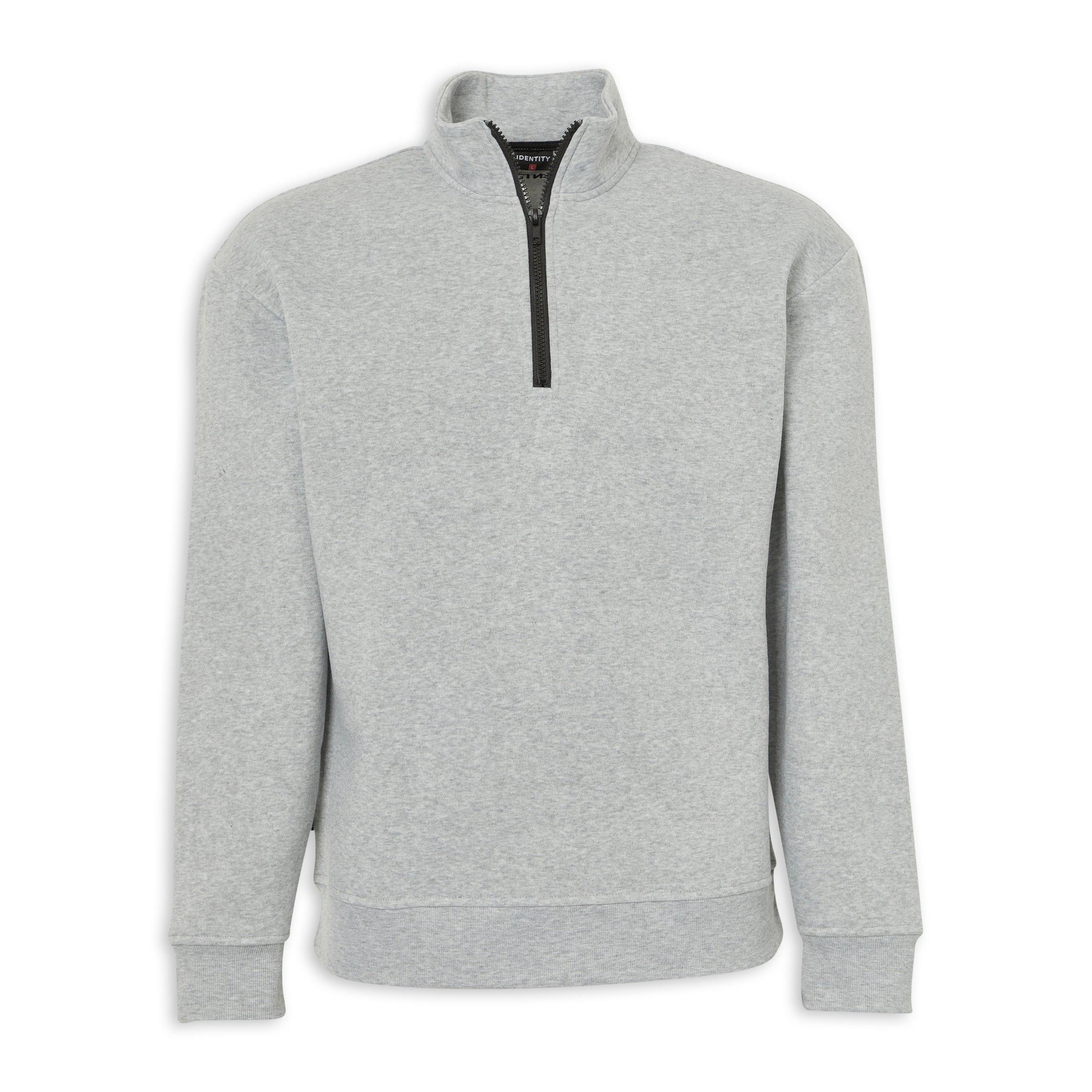 Grey Quarter-Zip Sweater (3252341) | Identity