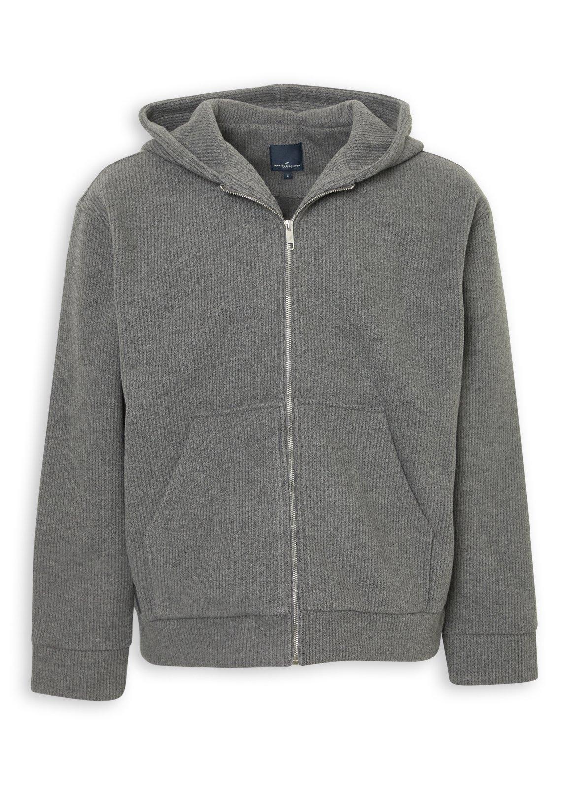 アトリエ GG Reversible Hood Boavest 19½ Charcoal Bond Rib Knit Hoodie (3252675) | Daniel Hechter