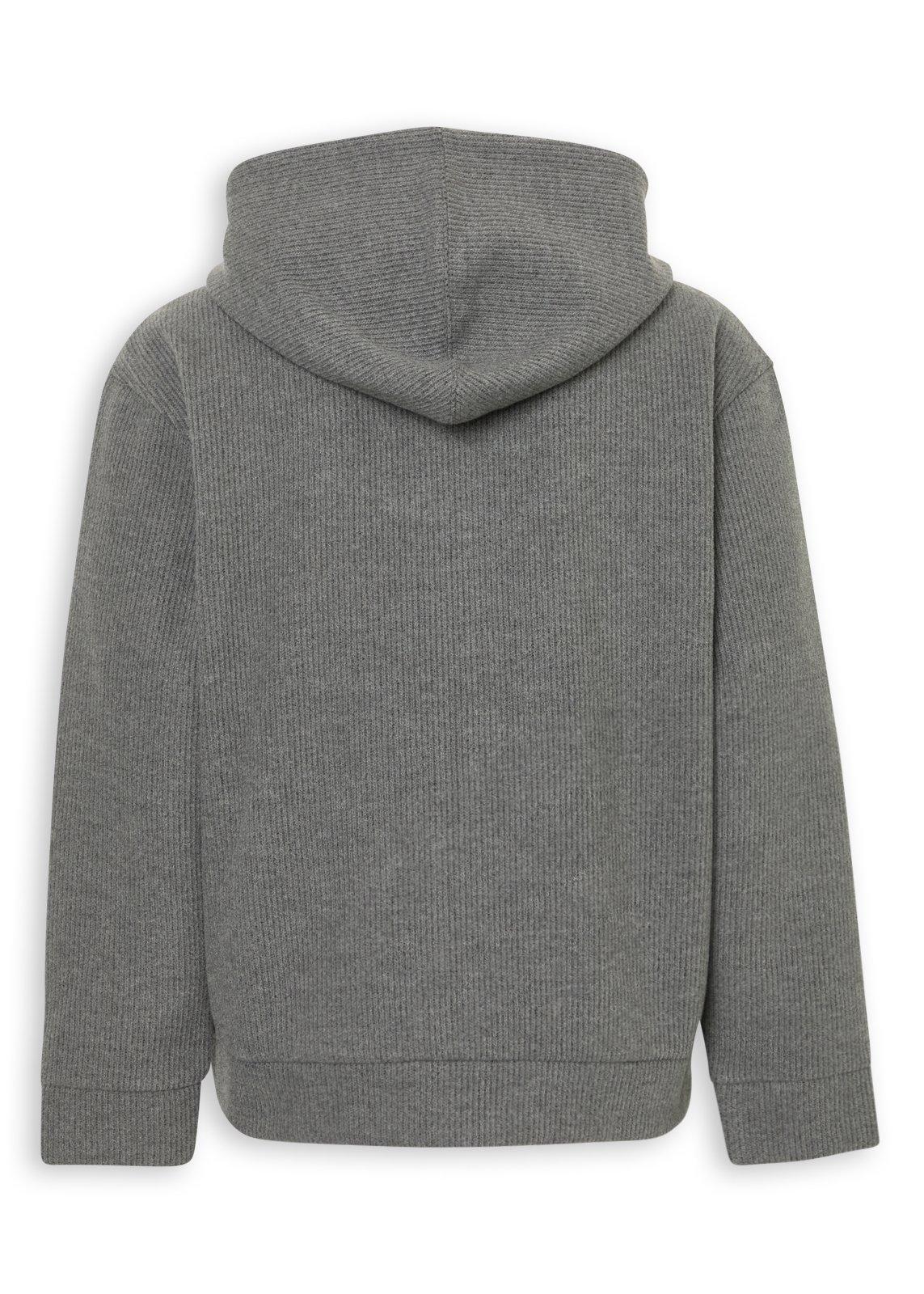 Charcoal Bond Rib Knit Hoodie (3252675) | Daniel Hechter