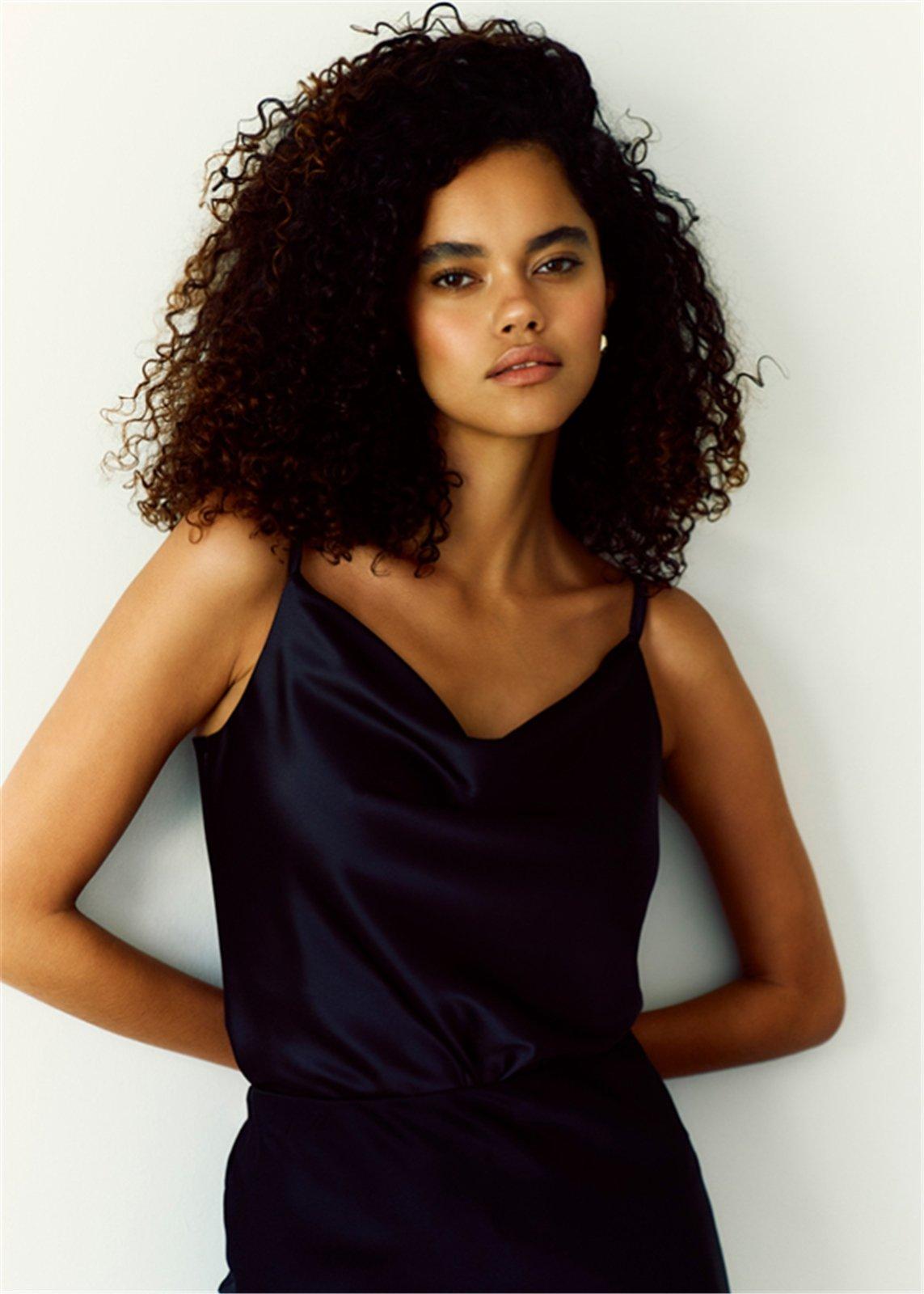Black Cowl Neck Satin Cami Top (3252993) | Truworths