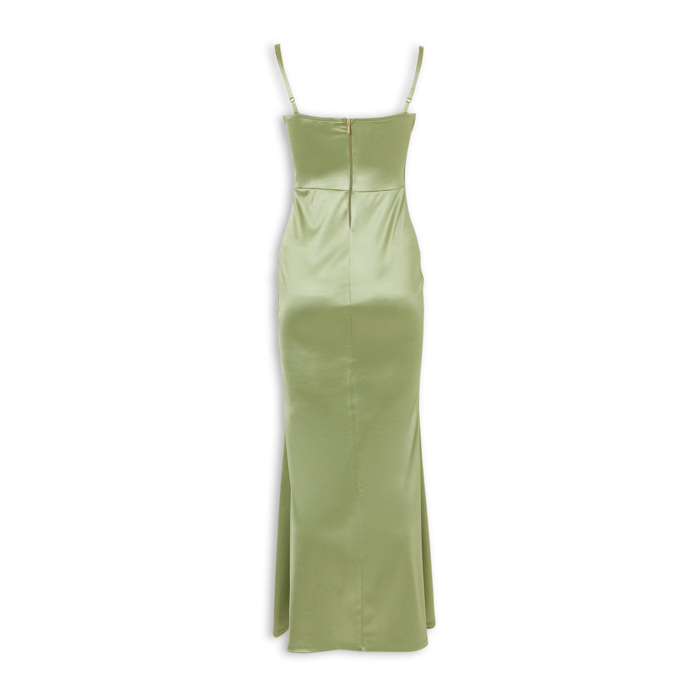 Sage Satin Cowl Column Dress (3253053) | RSVP