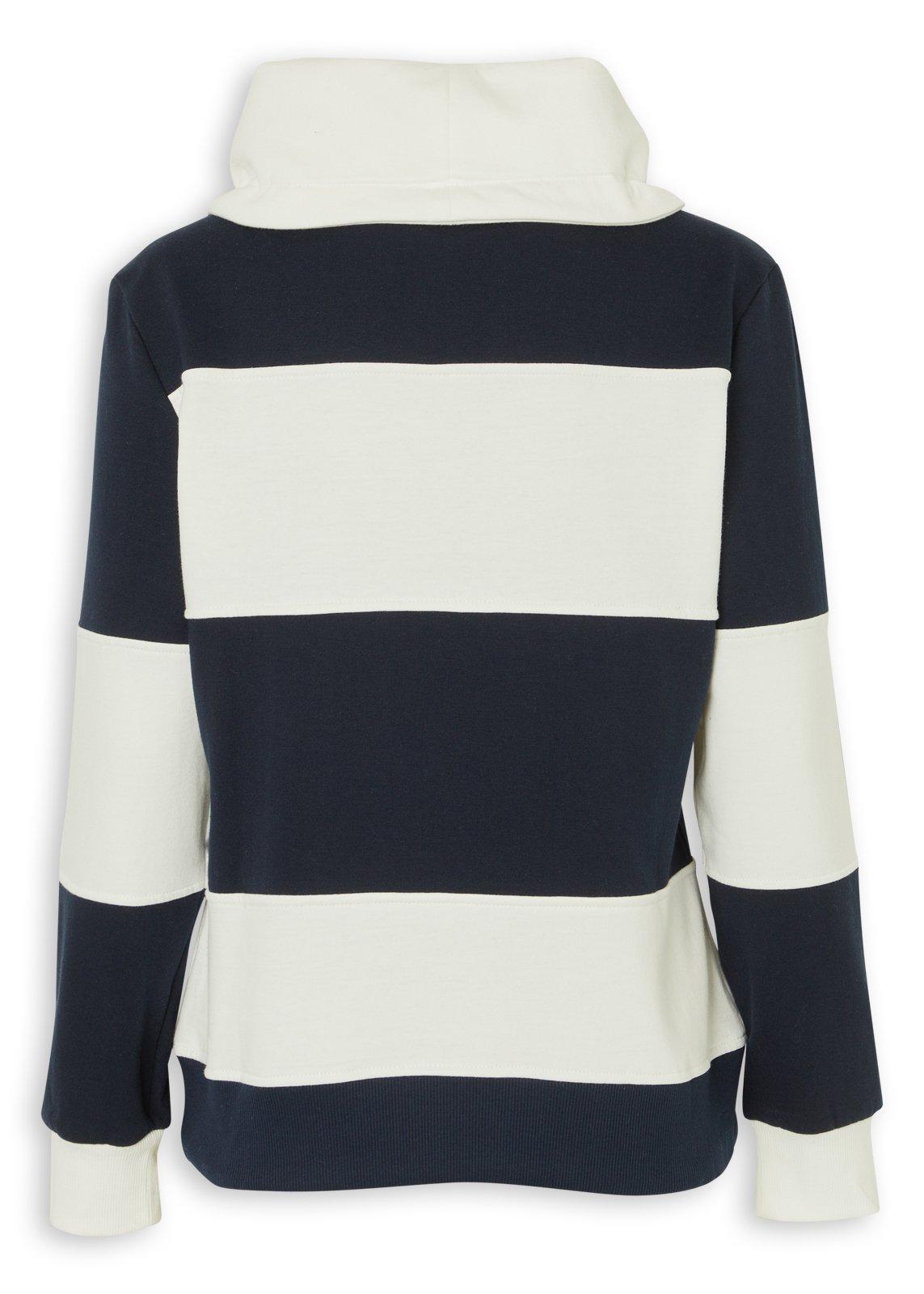 Navy & White unnel Neck Sweat Top (3253060) | OUTBACK RED