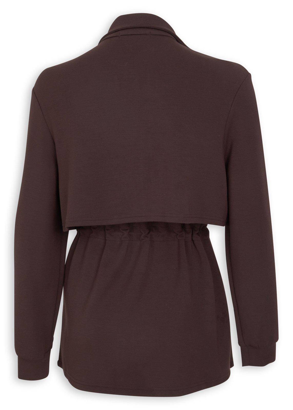 Brown Modal Waisted Jacket (3253240) | TRNY