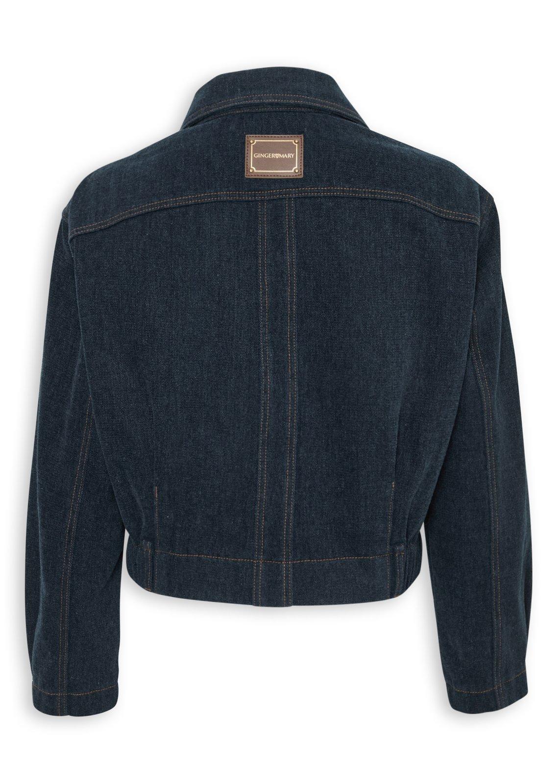 Dark Denim Bomber Jacket (3253548) | Ginger Mary