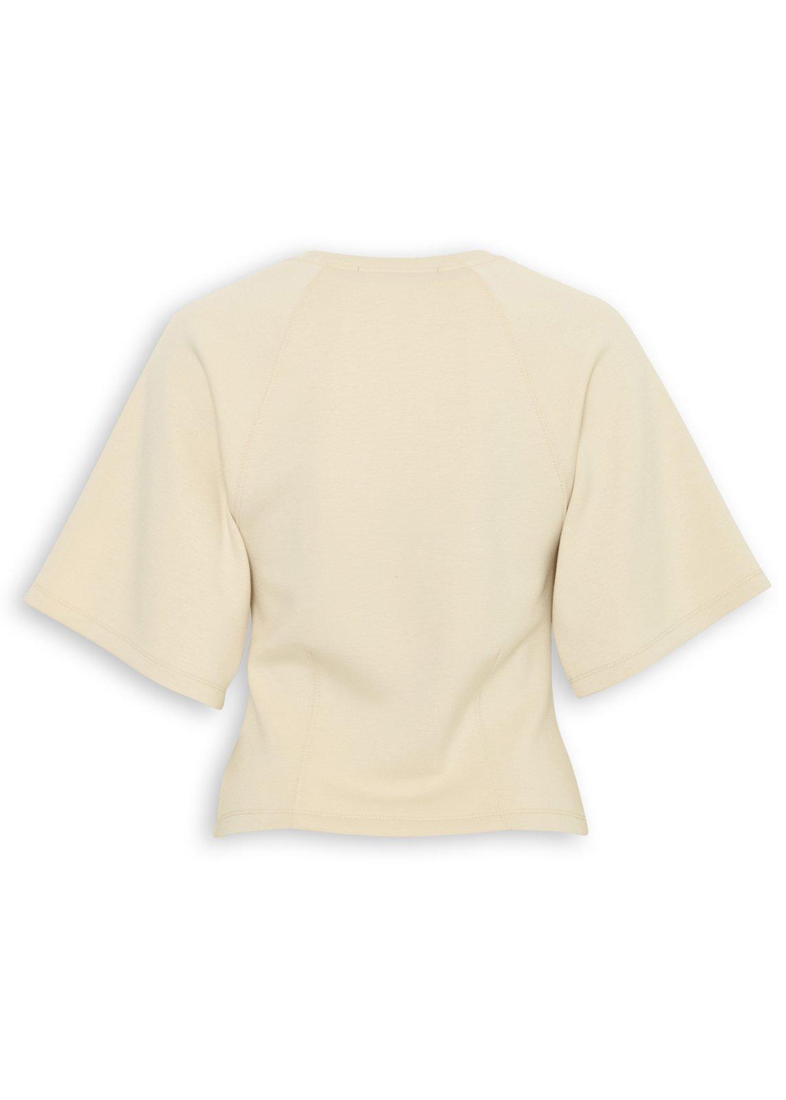 Beige Scuba Relaxed Top (3254363) | Basix