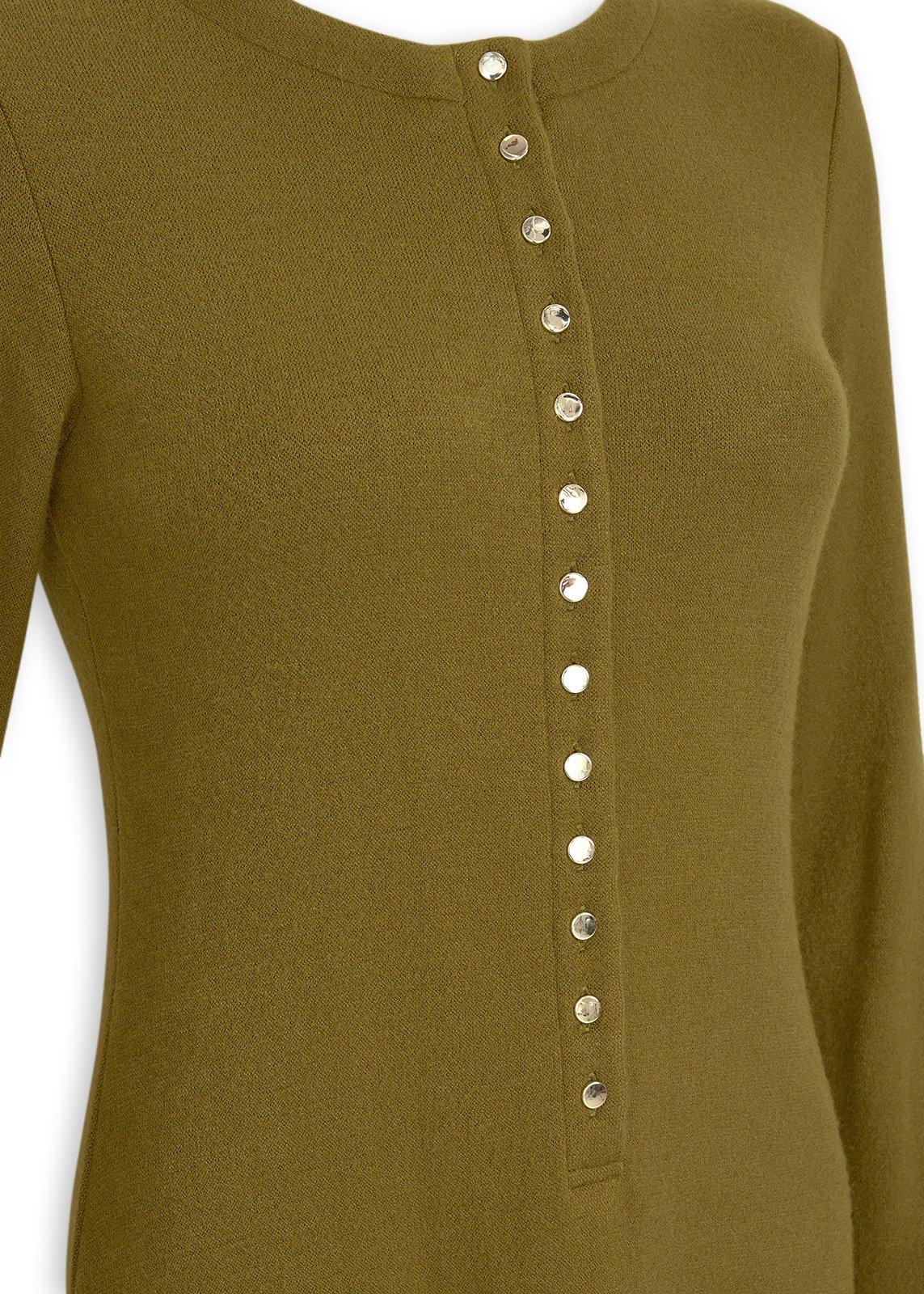 pedestalロンT Olive Green Knit Column Dress (3254845) | Truworths