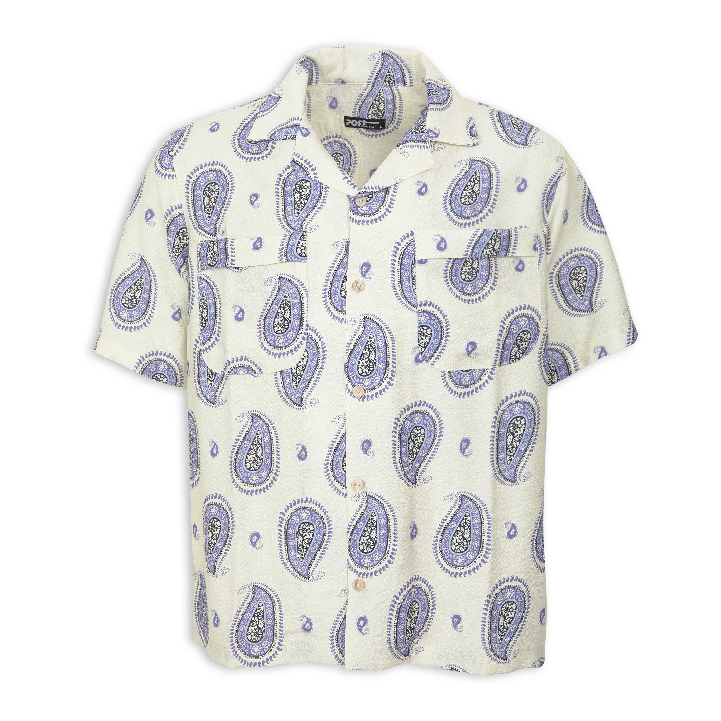 トップス 90s lands end paisley shirt BD cotton トップス 90s lands