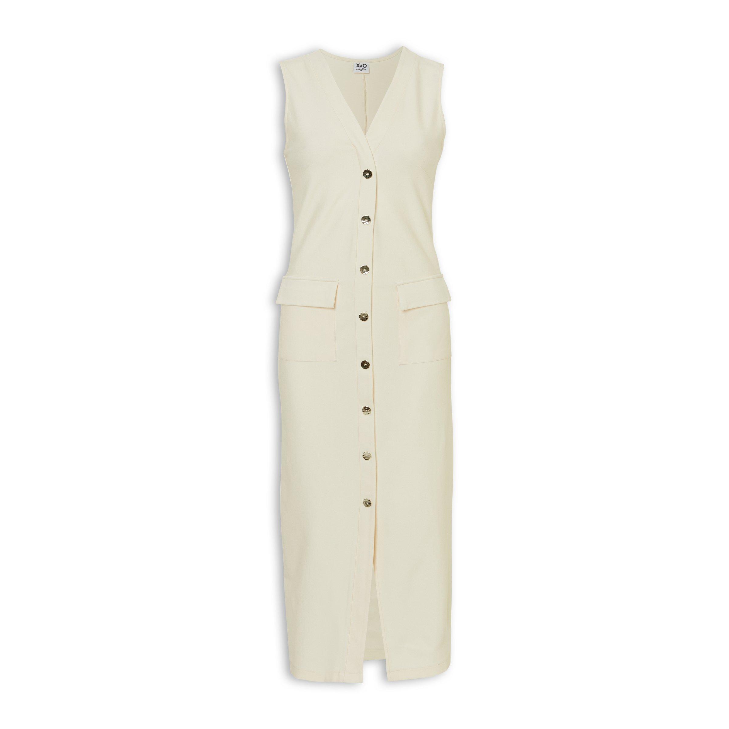 Cream Bodycon Midi Dress (3255403) | X&O Ladies