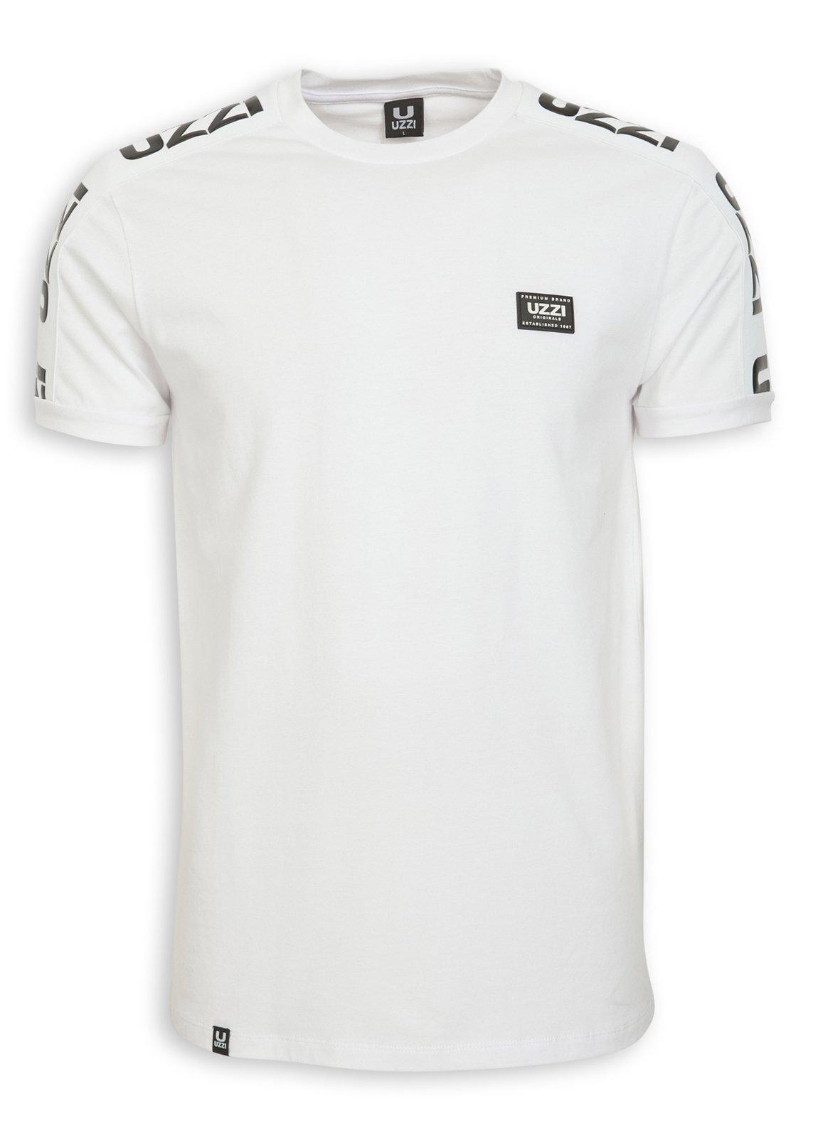 White Tape Blocked T-shirt (3255674) | UZZI