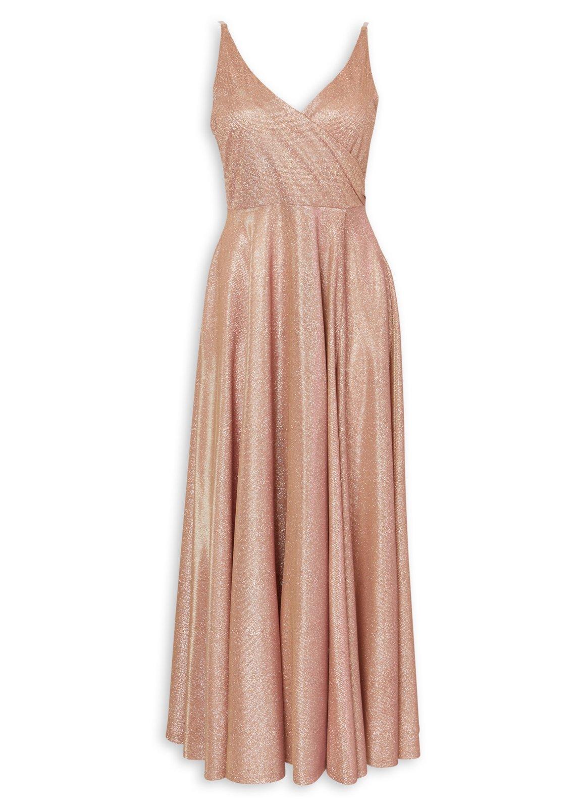 emily metallic gold maxi dress Jluxlabel Women's Kaleah Metallic Maxi Dress