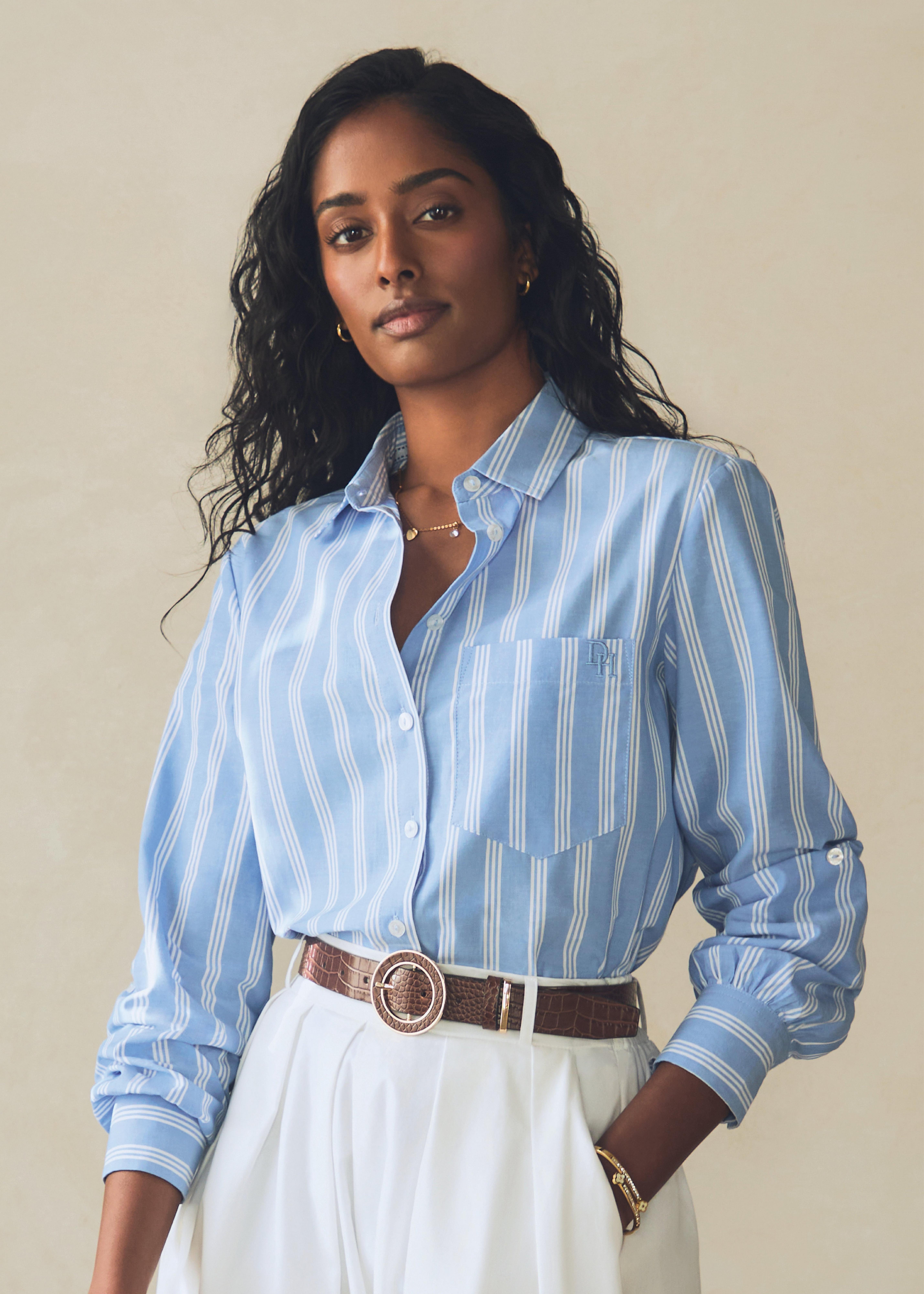 Blue and White Striped Shirt (3256432) | Daniel Hechter