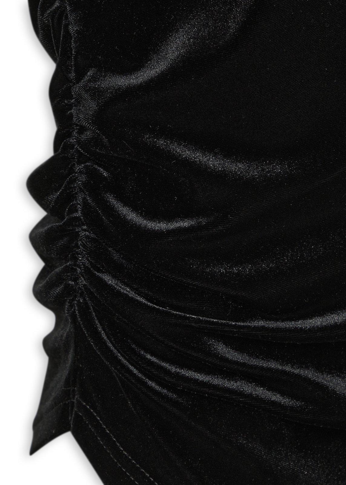 Black Velour Asymmetric Top (3256841) | Truworths