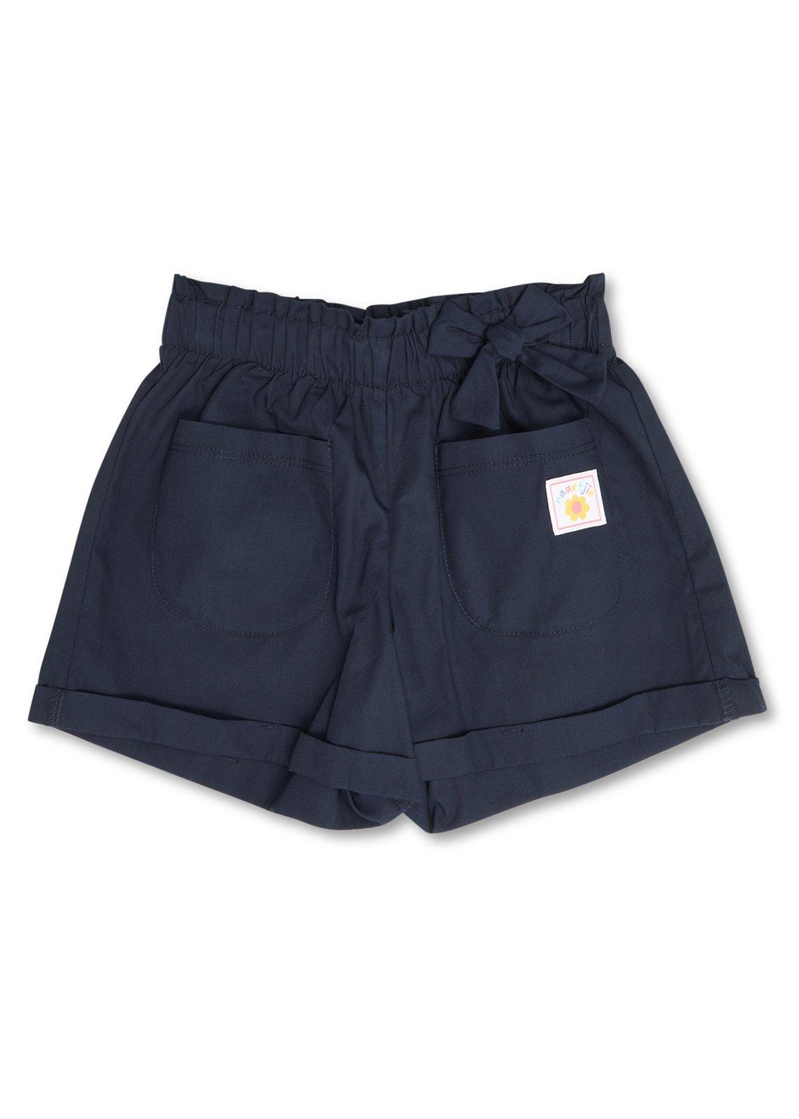 Kid Girls Navy Shorts