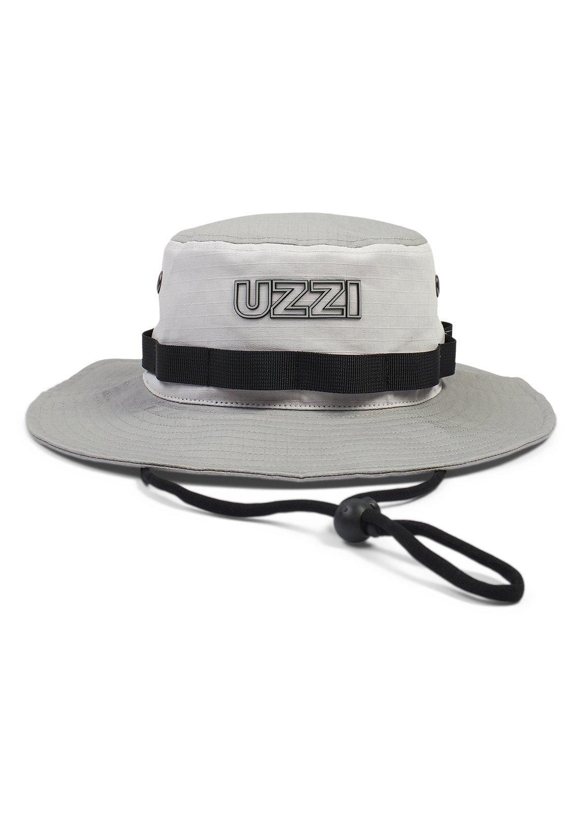 Grey Wide Brim Bucket Hat (3257347) | UZZI