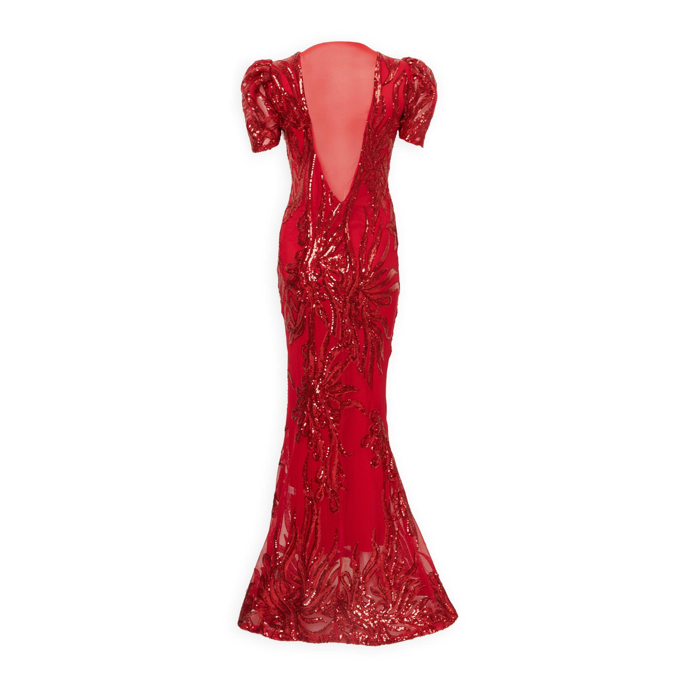 strapless open back dress Juliet Dress (Venetian Red Tulle) 6Y