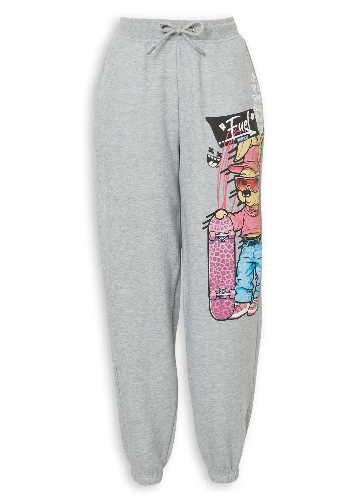 Grey Graphic Joggers (3257449) | Fuel