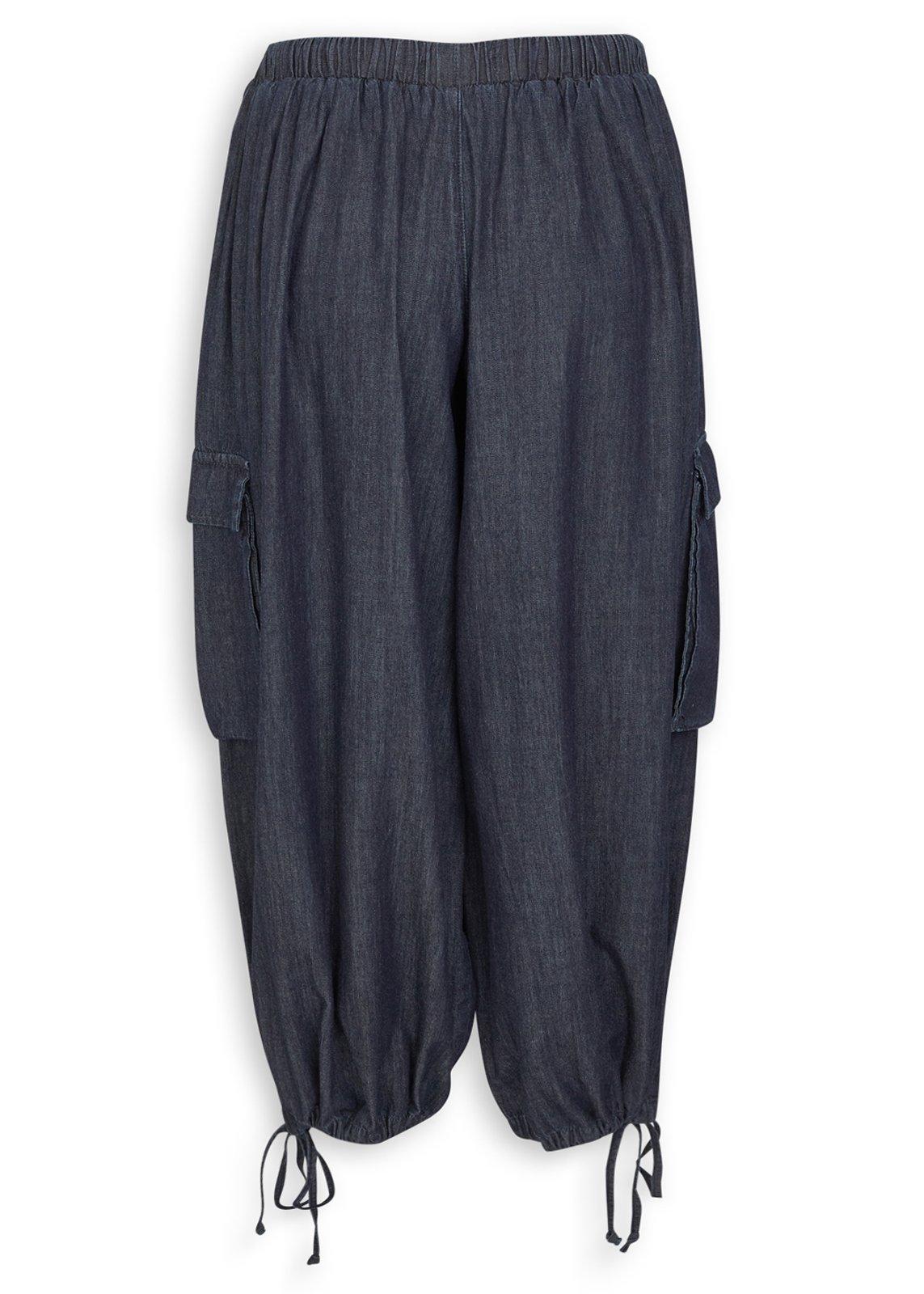 Blue Soft Denim Balloon Pants (3258555) | Hey Betty