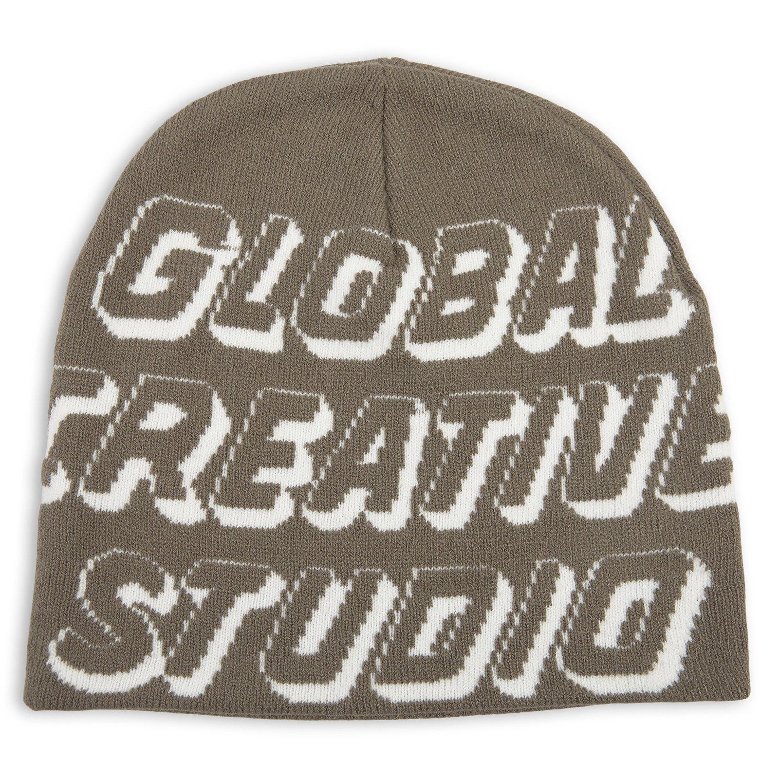 Taupe Jacquard Skull Beanie (3259144) | Identity