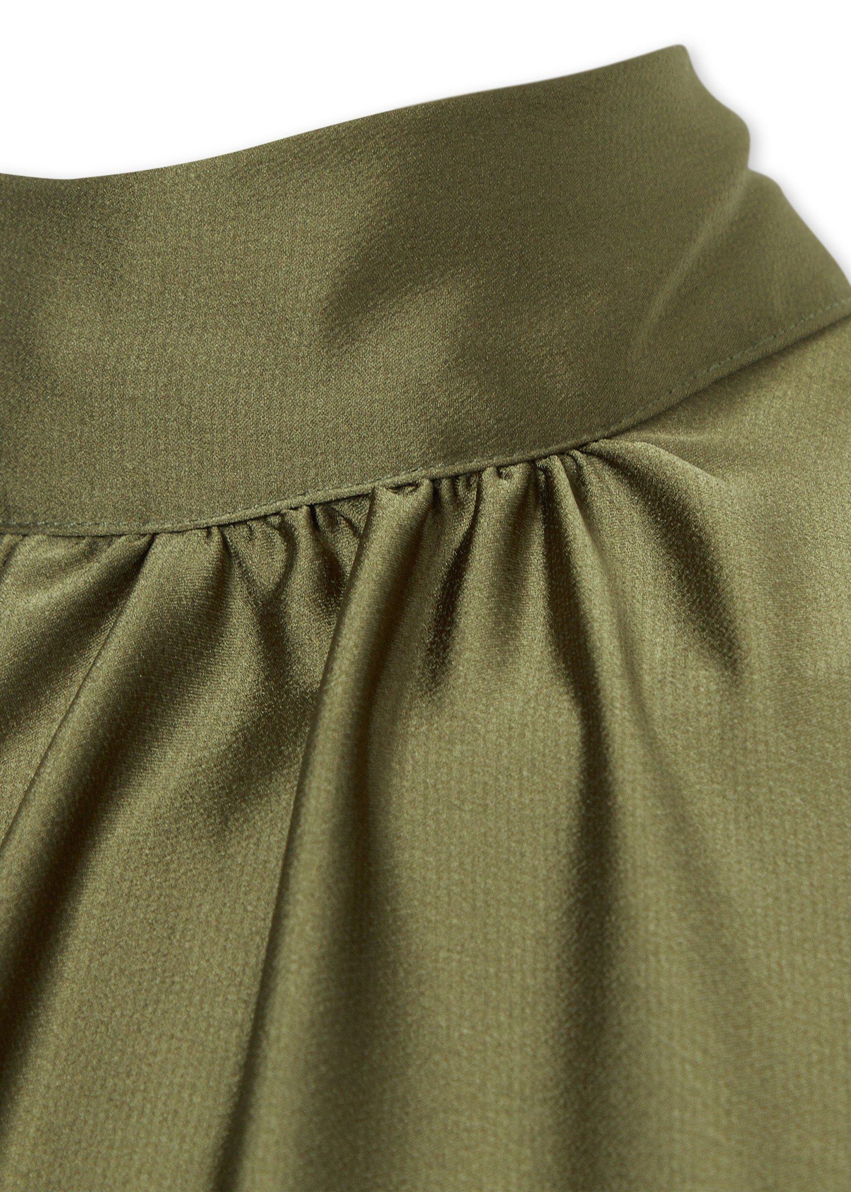 Olive Green Satin High-Neck Maxi Dress (3259822) | Truworths