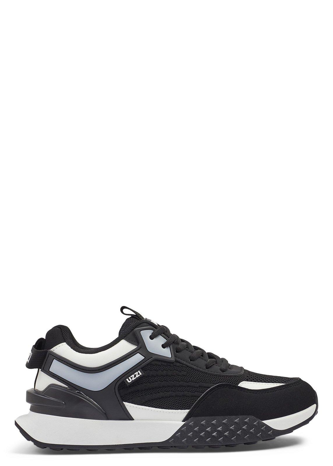 Black and Grey Runner Sneakers (3259897) | UZZI