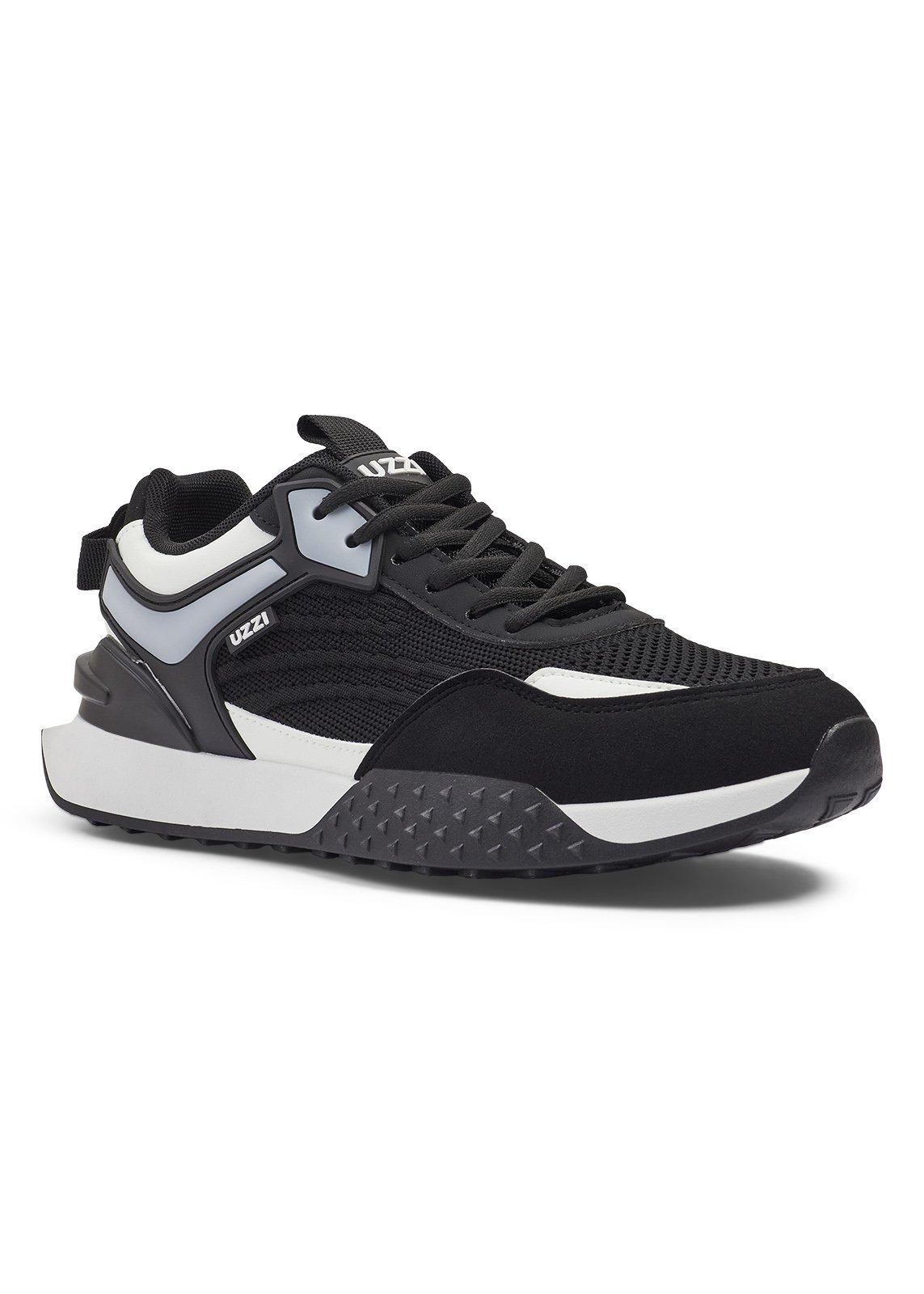 Black and Grey Runner Sneakers (3259897) | UZZI