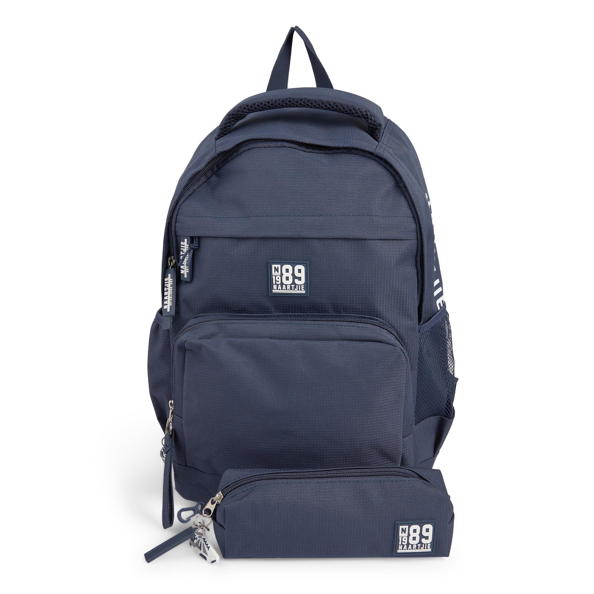 Boys Navy Backpack with Pencil Case