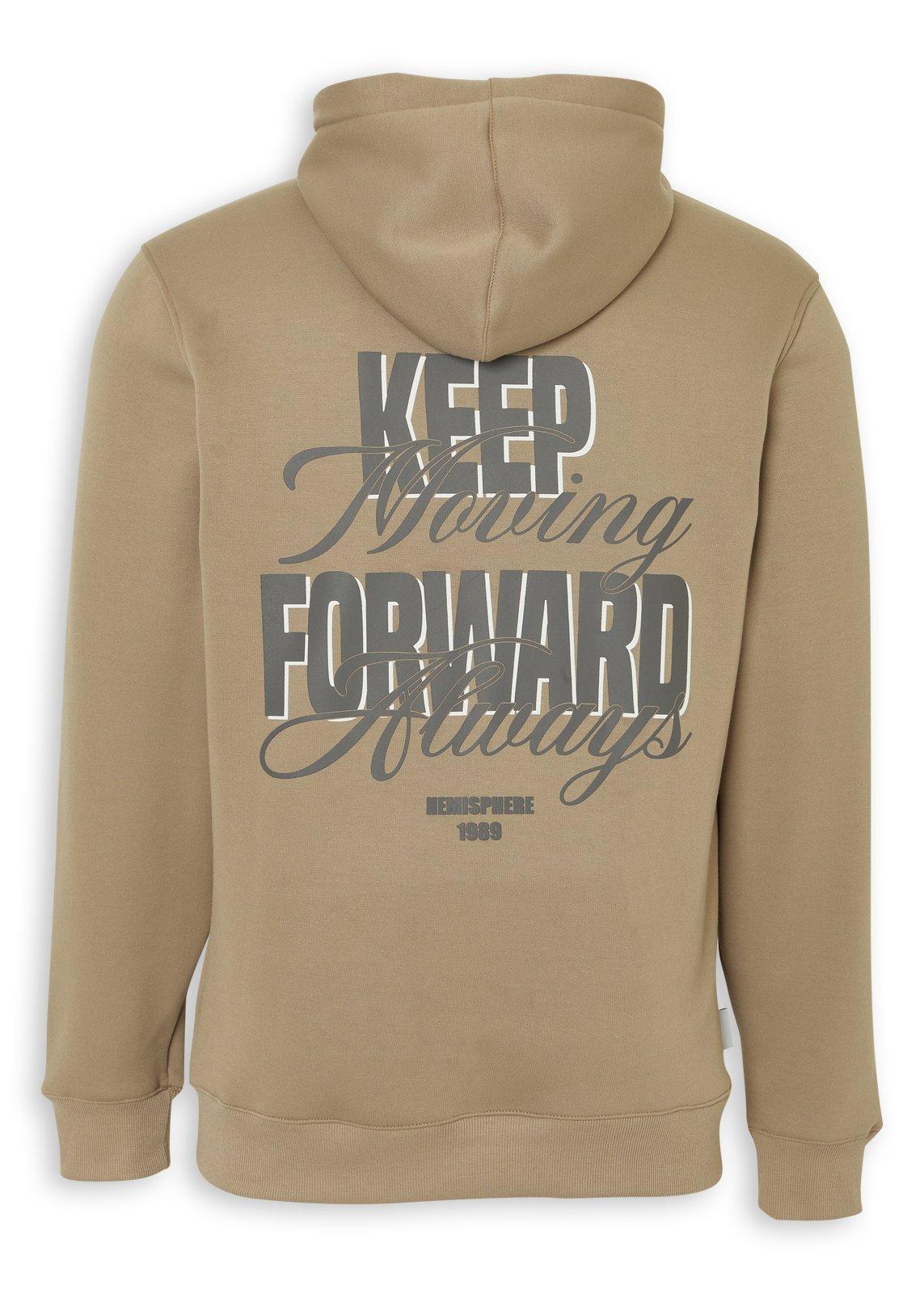 Brown Back and Front Print Hoodie (3260387) | Hemisphere