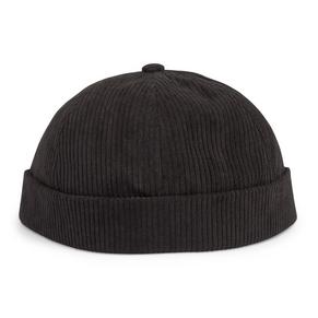 Black Corduroy Docker Hat (3260483) | Birlin Mens Accessories
